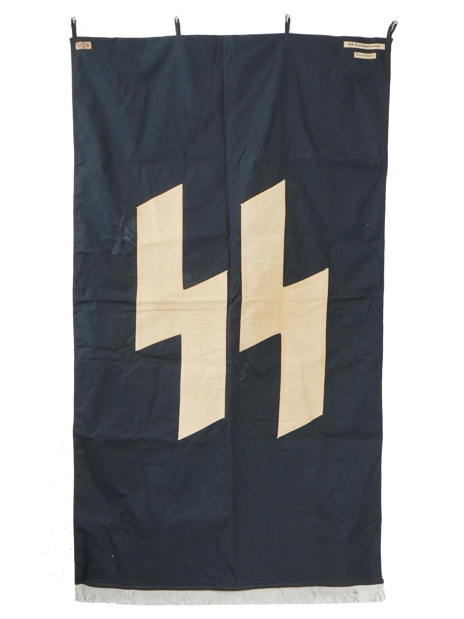 CONCENTRATION CAMP AUSCHWITZ SS TRUMPET BANNER PIC-0