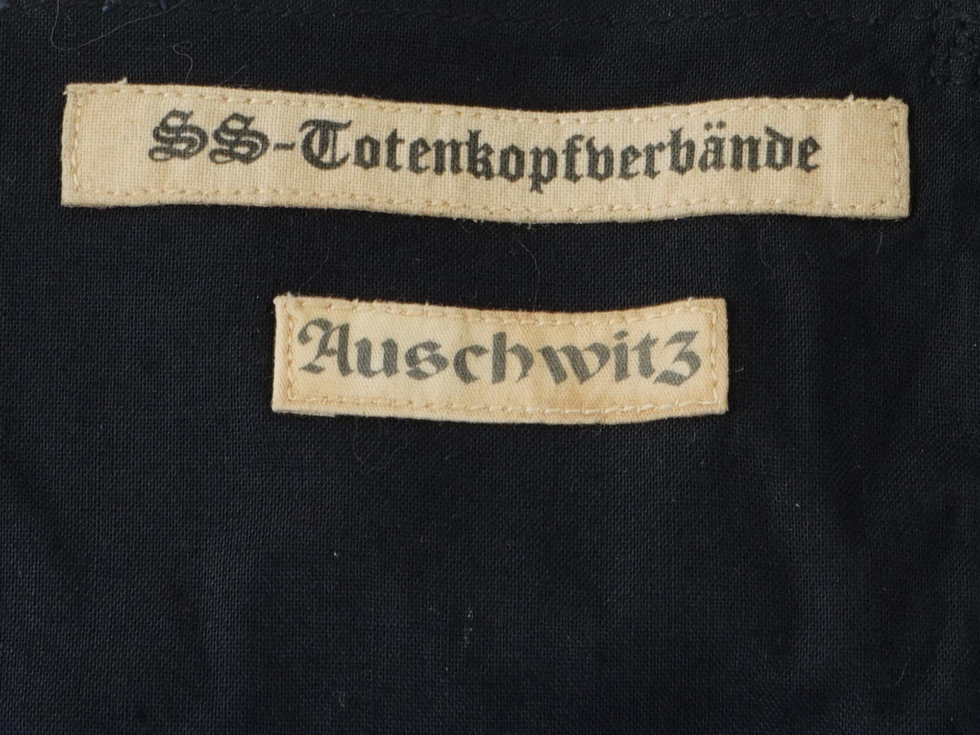 CONCENTRATION CAMP AUSCHWITZ SS TRUMPET BANNER PIC-2