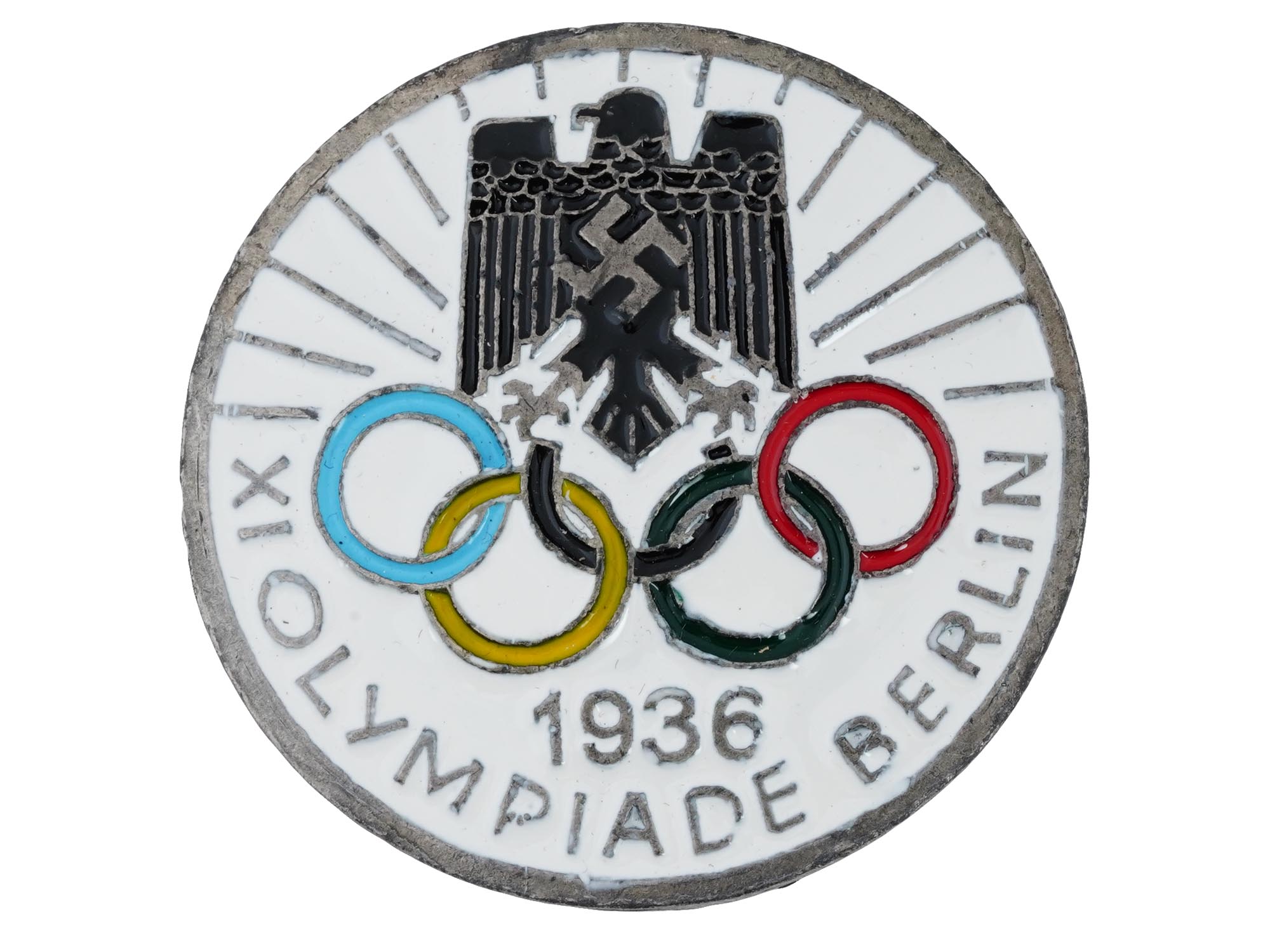 GROUP OF 3 BERLIN 1936 OLYMPIC GAMES BADGES PIC-2