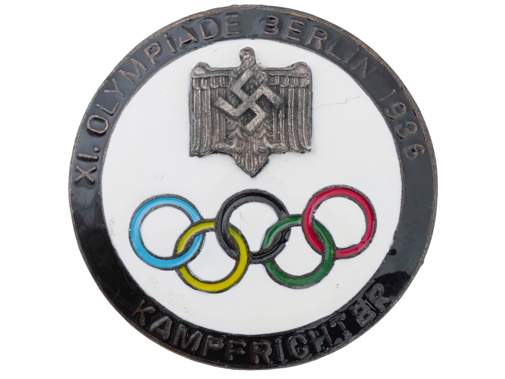 GROUP OF 2 BERLIN 1936 OLYMPIC GAMES BADGES PIC-2