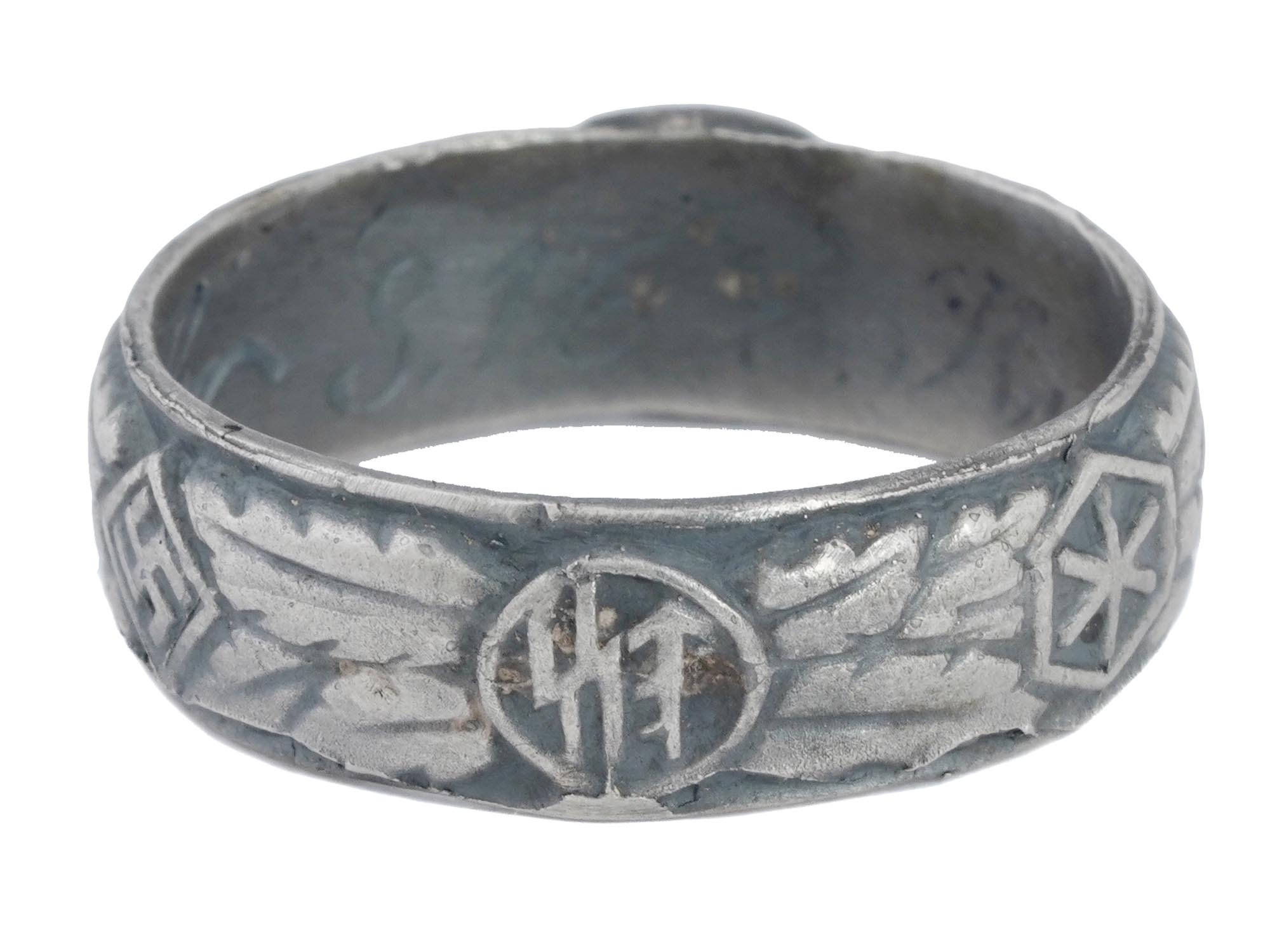 GERMAN WWII SS HONOR SILVER RING PIC-4