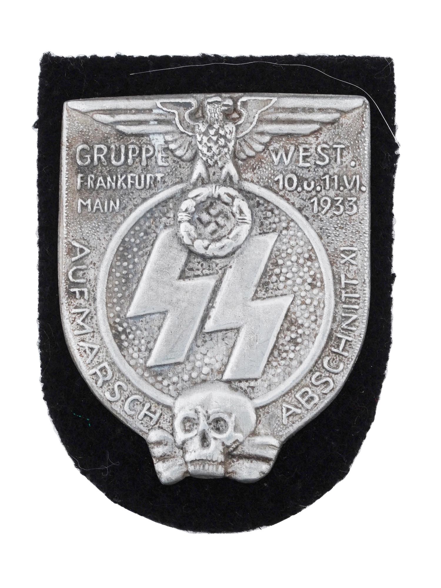GROUP OF TWO GERMAN SS THIRD REICH PERIOD SHIELDS PIC-4