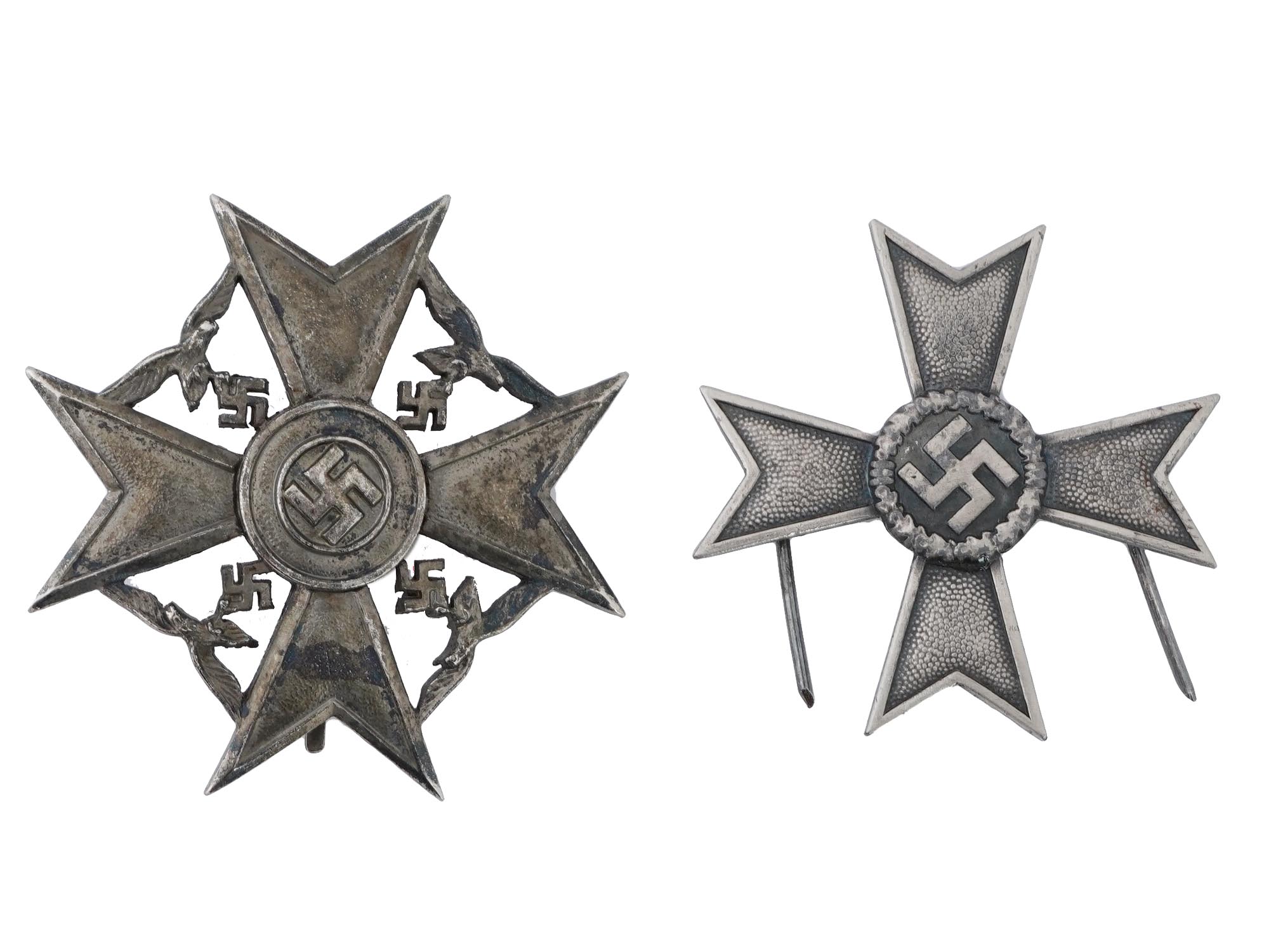 GROUP OF FOUR GERMAN IRON CROSSES FROM WWII PIC-3