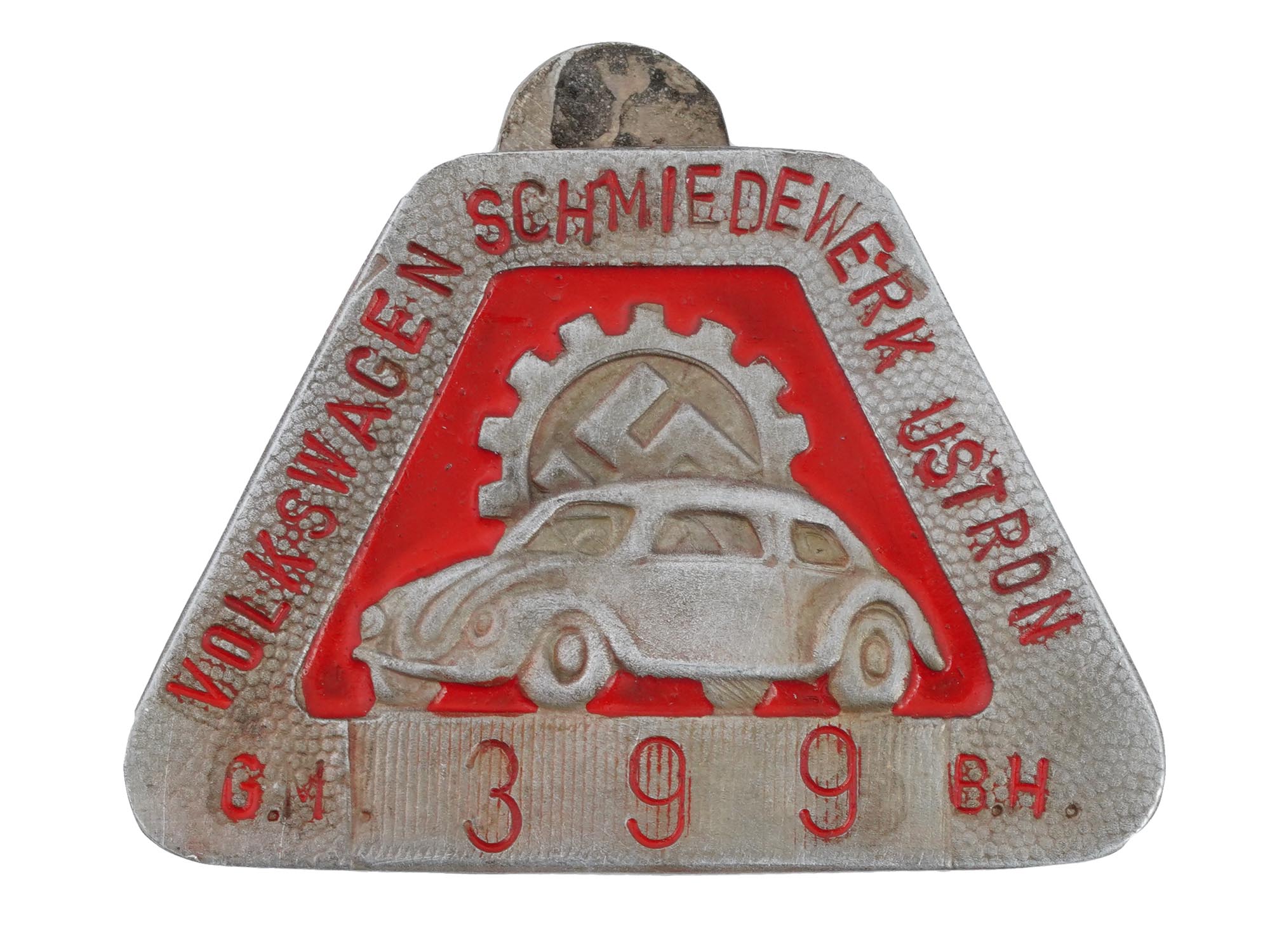 GROUP OF GERMAN WWII BADGES EMPLOYEE VOLKSWAGEN FACTORY PIC-2