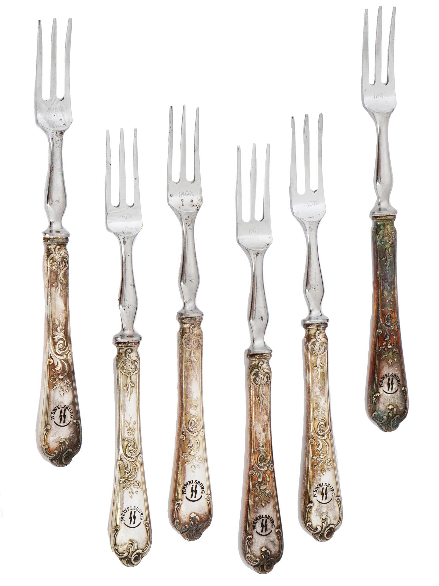 SET OF 6 DESERT FORKS FROM THE SS ACADEMY WEWELSBURG PIC-0