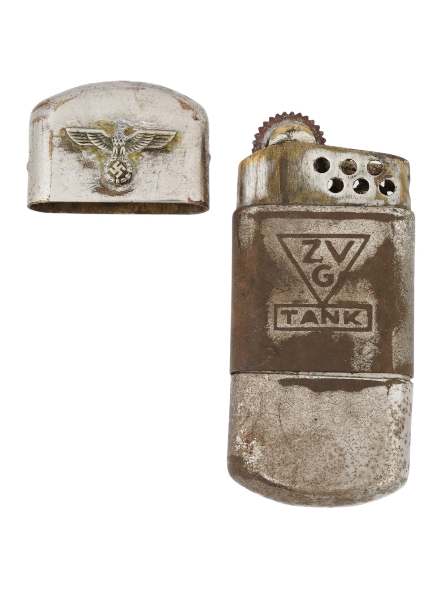 WWII NAZI GERMAN HEER ARMY CIGARETTE LIGHTER PIC-3