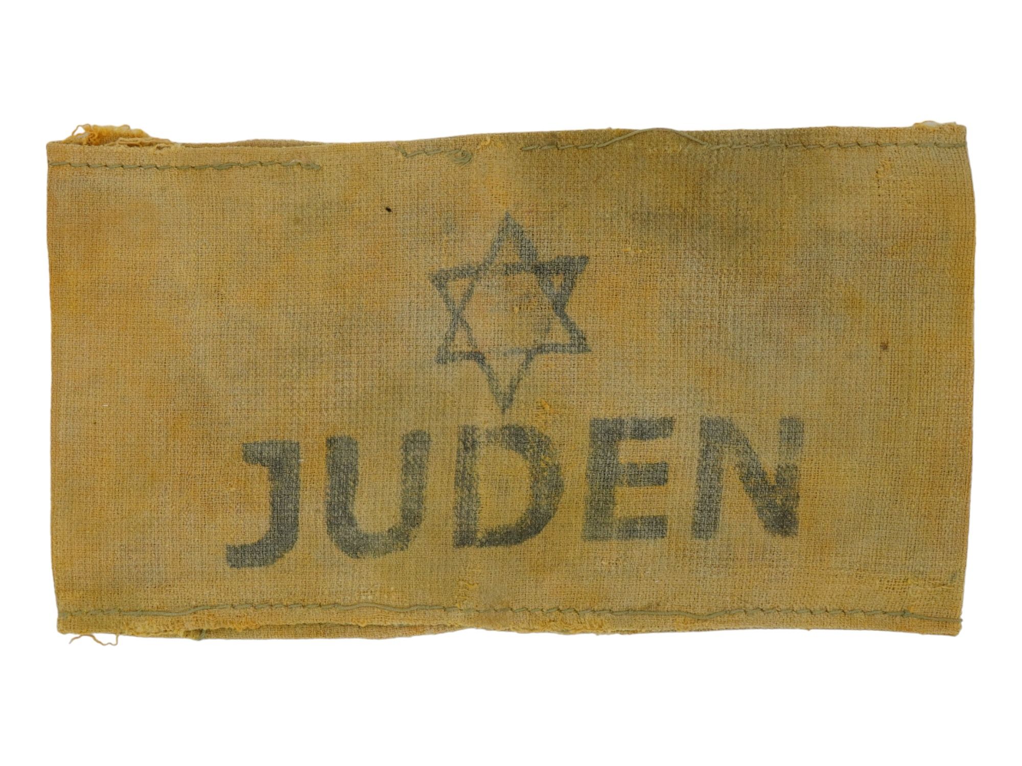 HOLOCAUST PERIOD STAR OF DAVID JUDEN ARMBAND PIC-0