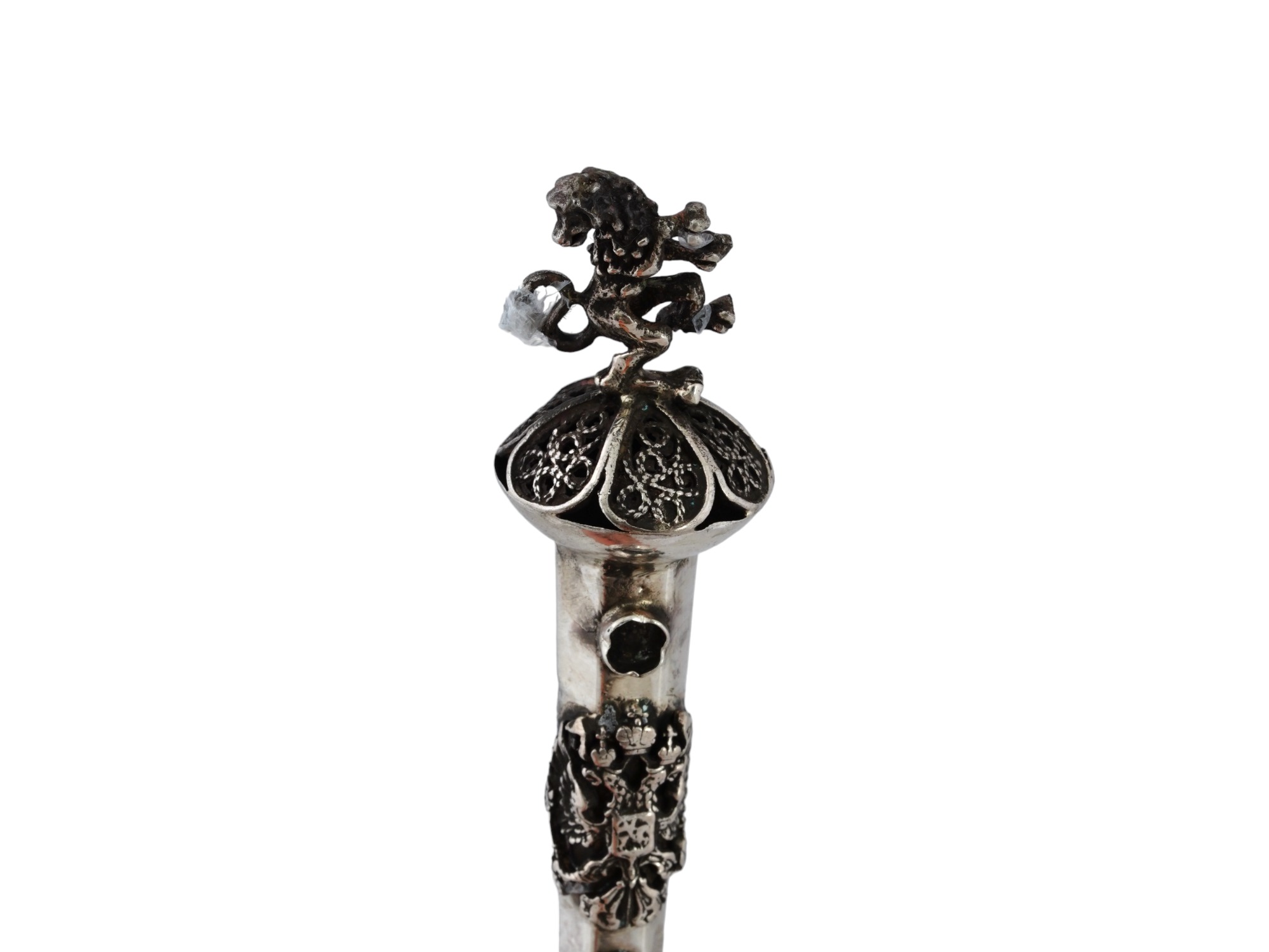 RUSSIAN IMPERIAL SILVER JUDAICA YAD TORAH POINTER PIC-4