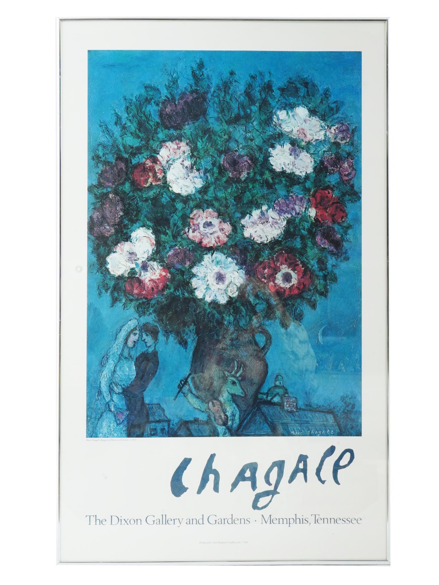 MARC CHAGALL EXHIBITION POSTER THE DIXON GALLERY PIC-0