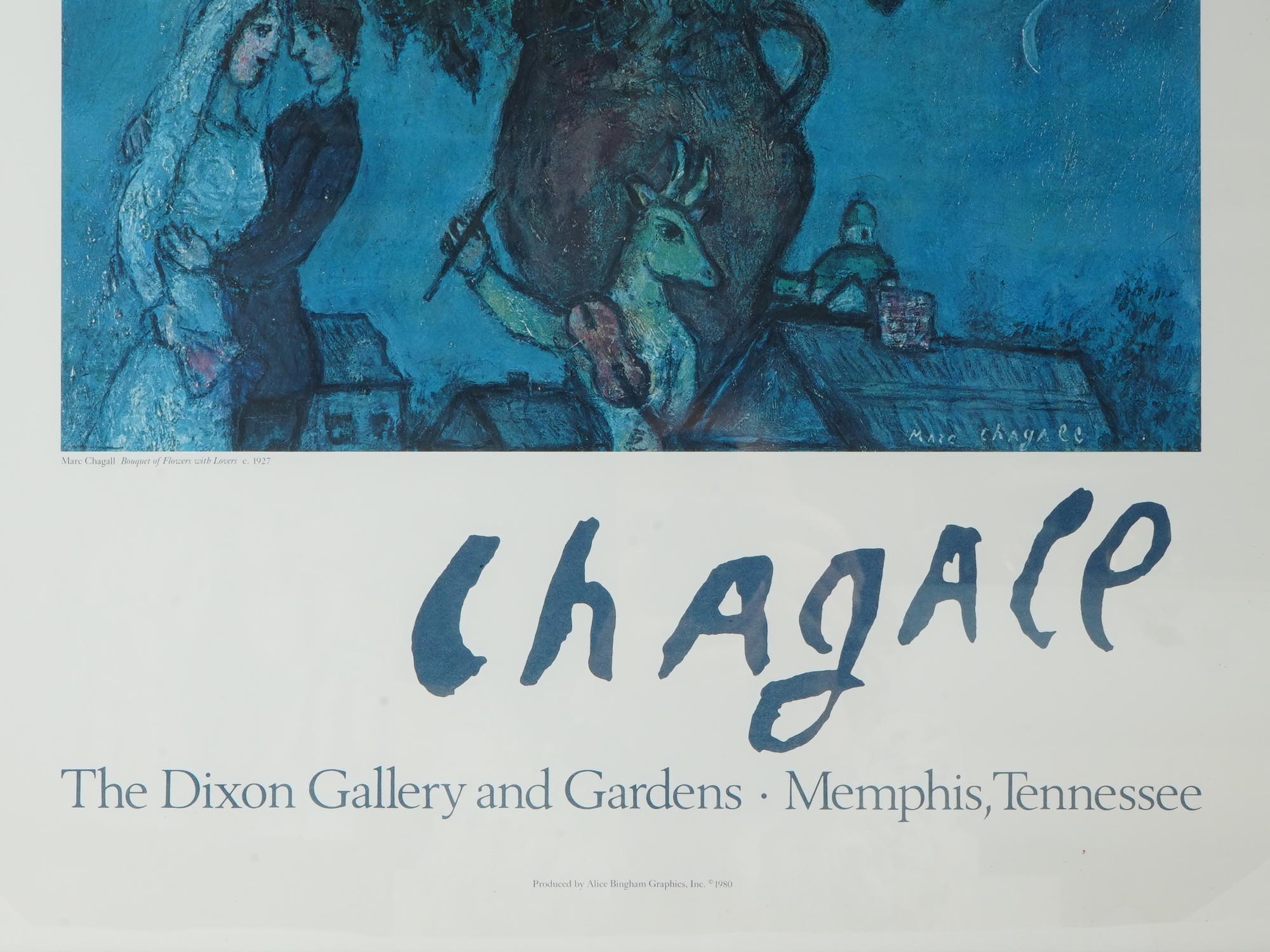 MARC CHAGALL EXHIBITION POSTER THE DIXON GALLERY PIC-4