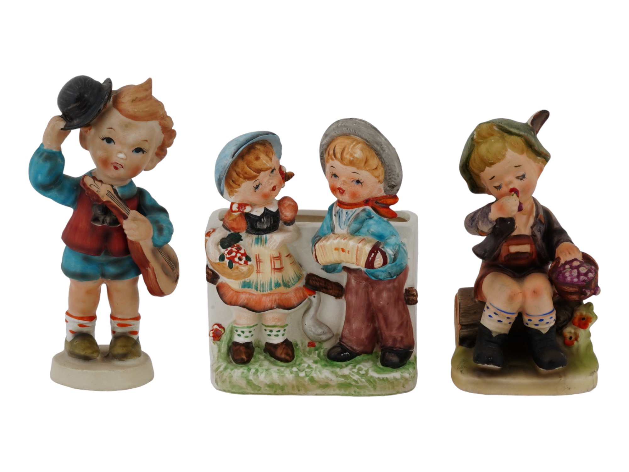 LOT OF VINTAGE EARLY 1950S PORCELAIN CHILD FIGURINES PIC-0