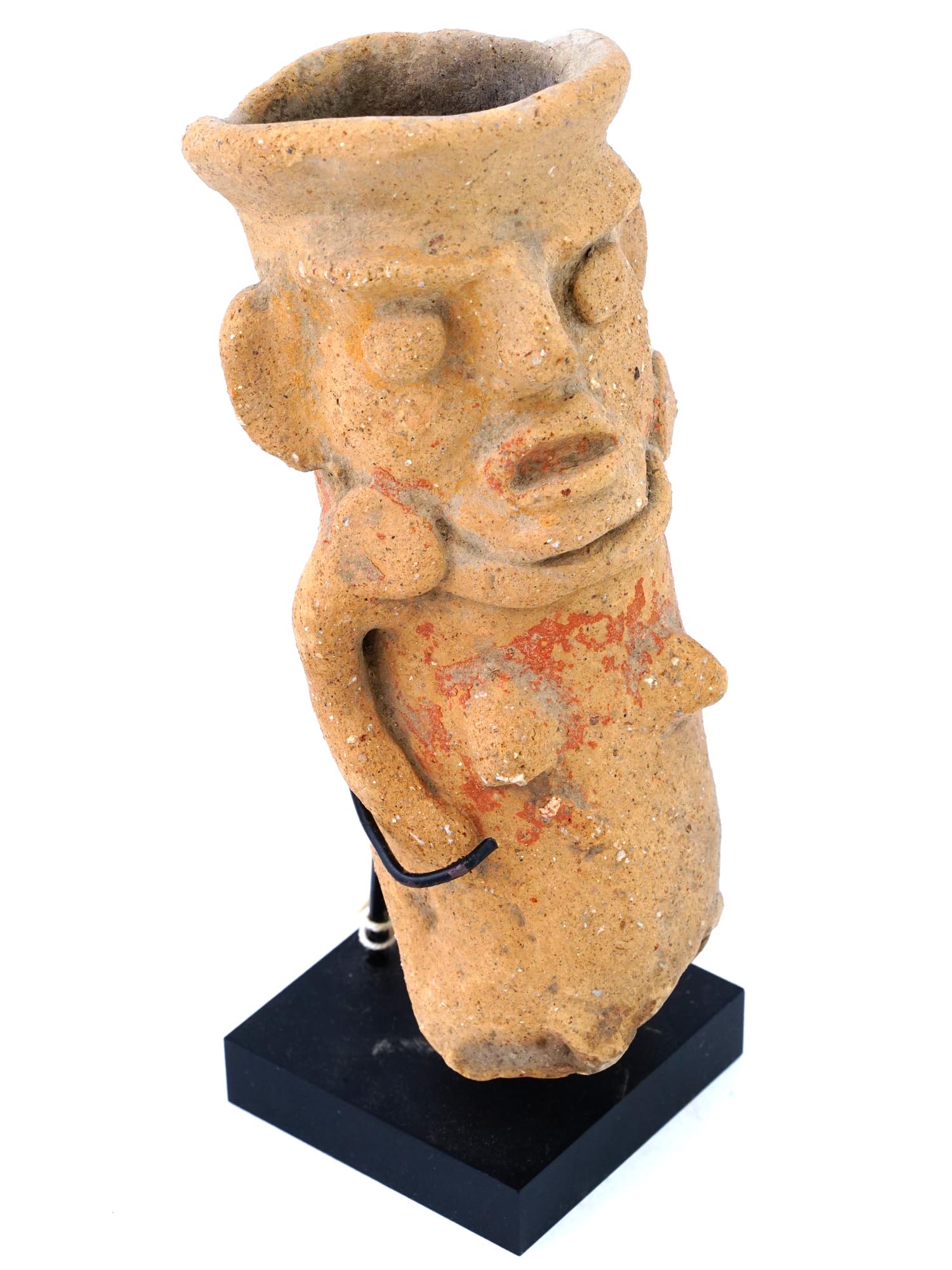 ANCIENT PRE COLUMBIAN OLMECOID STONE FIGURE PIC-1