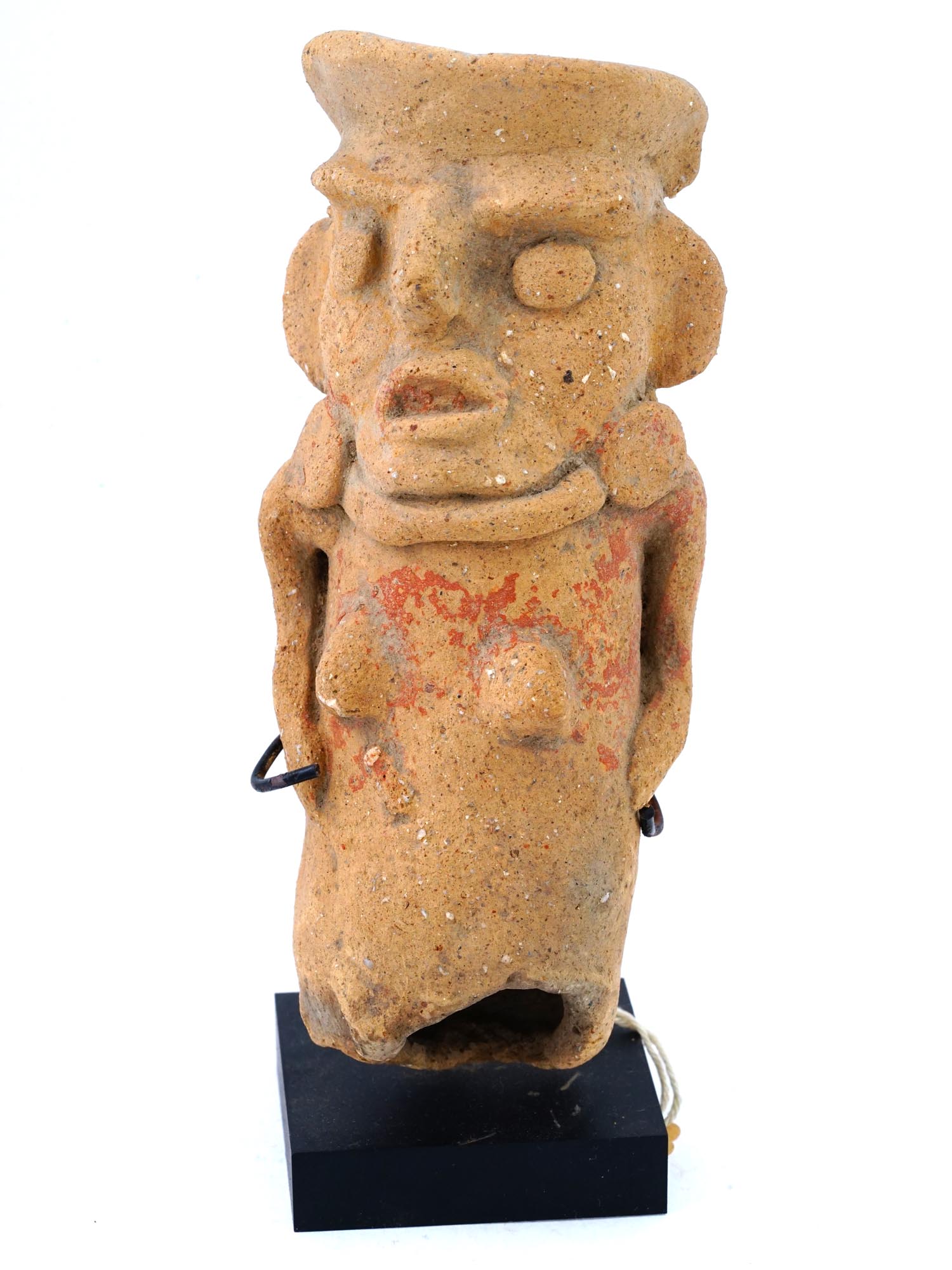 ANCIENT PRE COLUMBIAN OLMECOID STONE FIGURE PIC-0