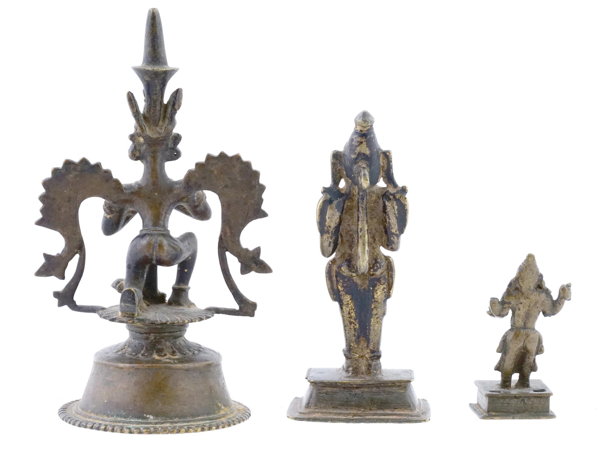 ANTIQUE INDIAN BRONZE AVATARS OF HINDU DEITY VISHNU PIC-3