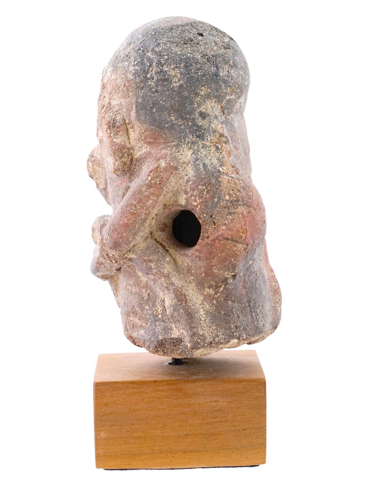 ANCIENT PRE COLUMBIAN OLMECOID STONE FIGURE PIC-2