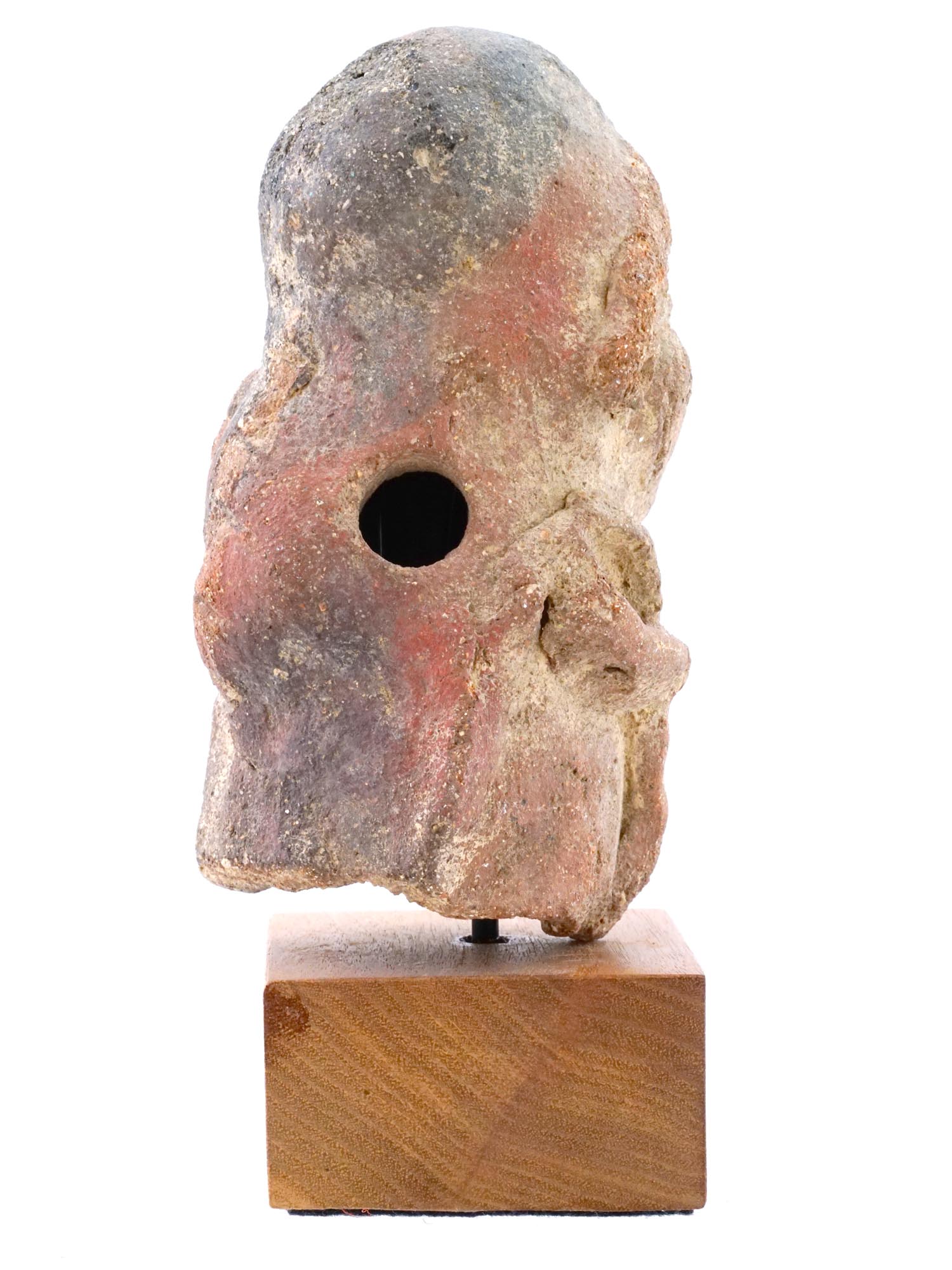 ANCIENT PRE COLUMBIAN OLMECOID STONE FIGURE PIC-3