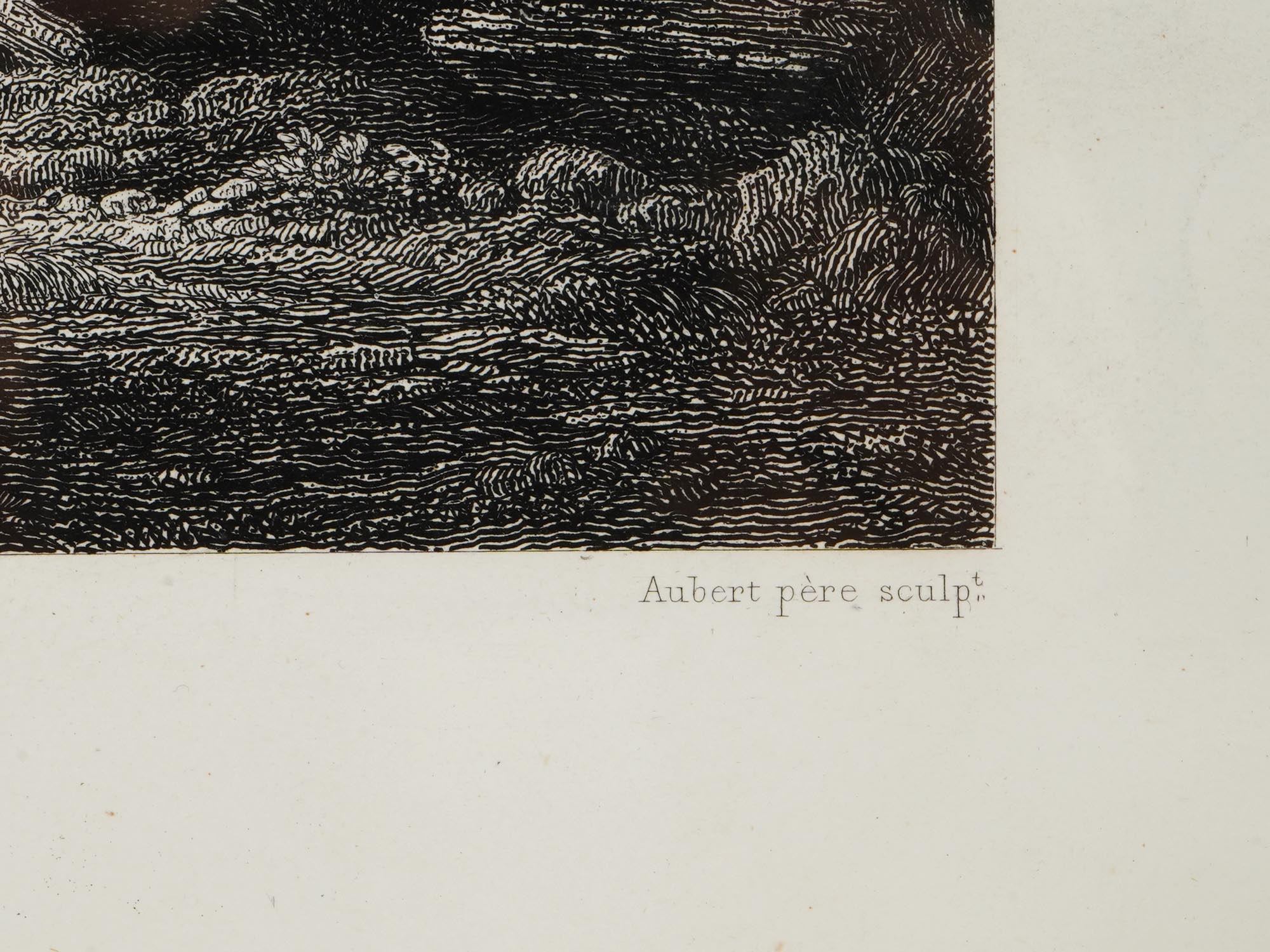 ANTIQUE FRENCH LANDSCAPE ETCHING AFTER FRANCISQUITO PIC-4