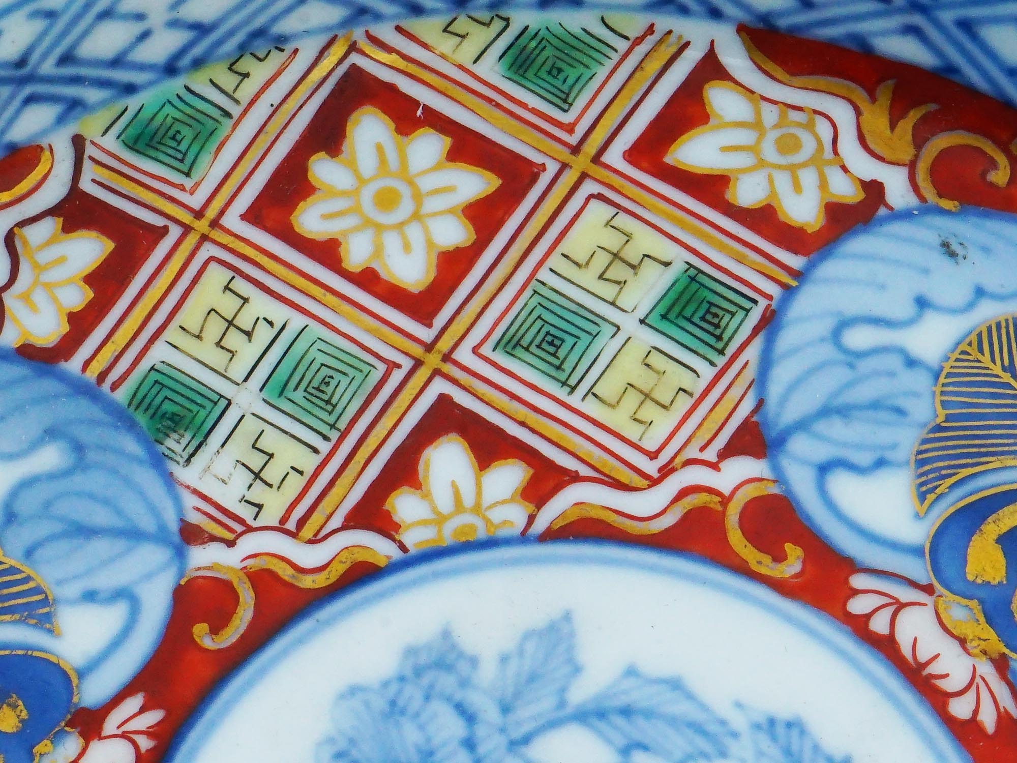 ANTIQUE CHINESE QING IMARI PORCELAIN SERVING BOWLS PIC-9