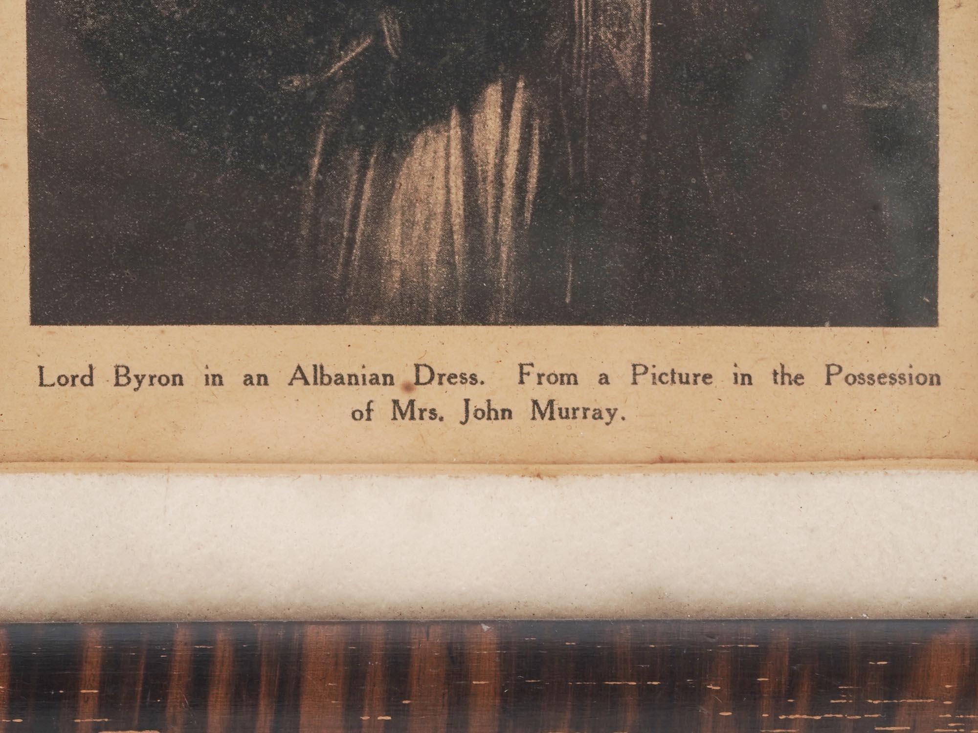 ANTIQUE LITHOGRAPH OF BYRON AFTER THOMAS PHILLIPS PIC-3