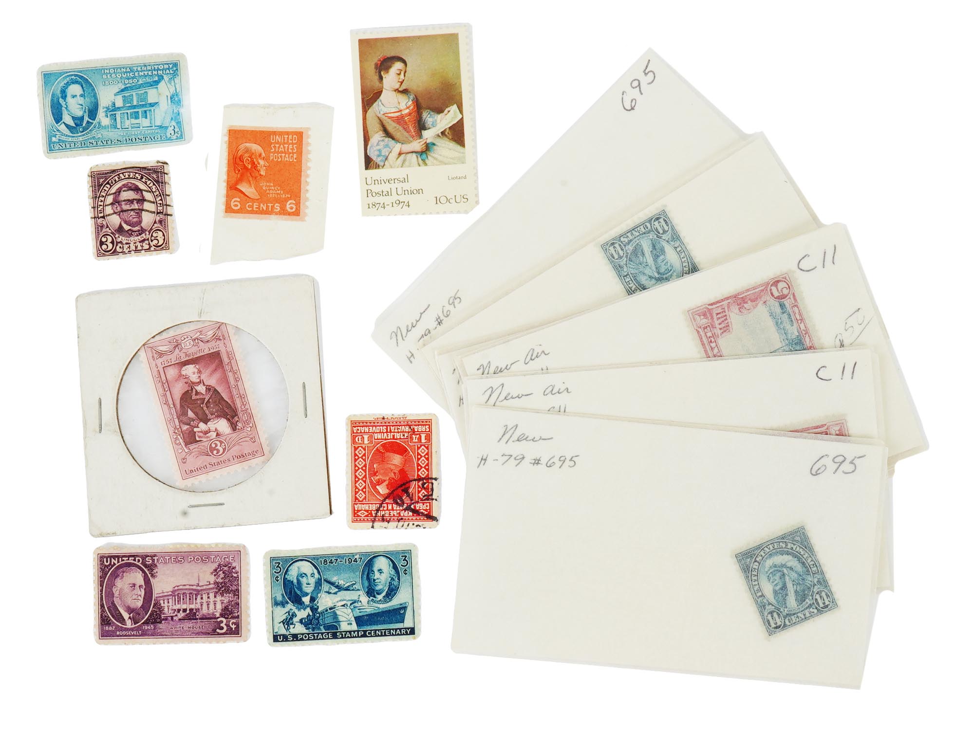 ANTIQUE AND VINTAGE AMERICAN POSTAGE STAMP COLLECTION PIC-0