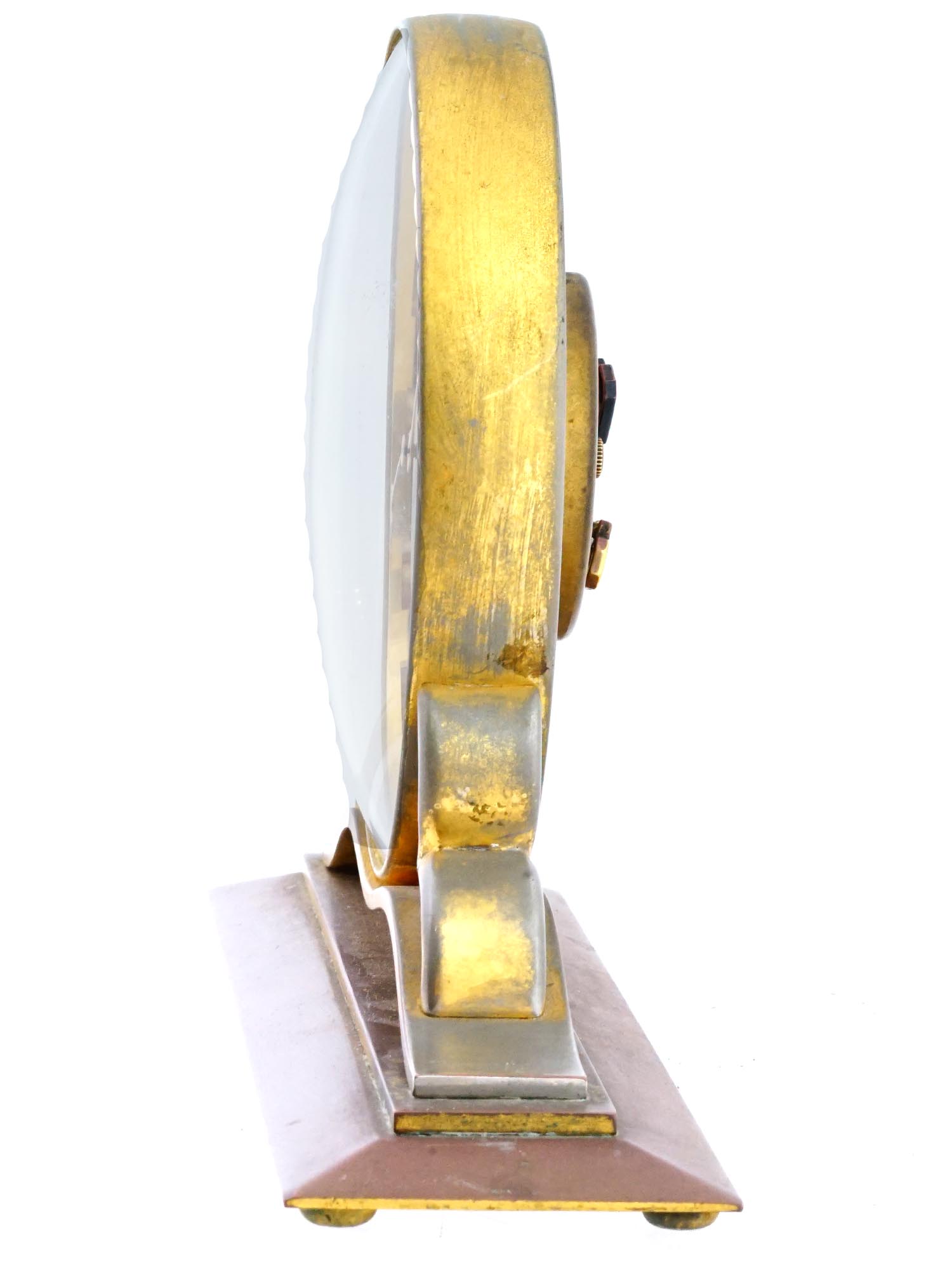 SWISS ART DECO TABLE CLOCK BY ANGELUS CARILLON PIC-3