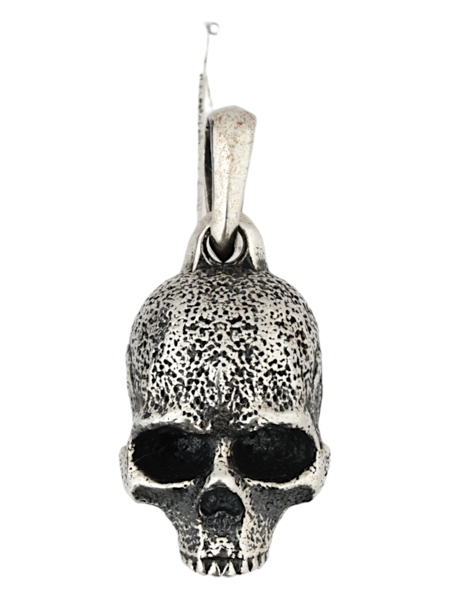 DAVID YURMAN STERLING SILVER SCULL FIGURAL PENDANT PIC-1