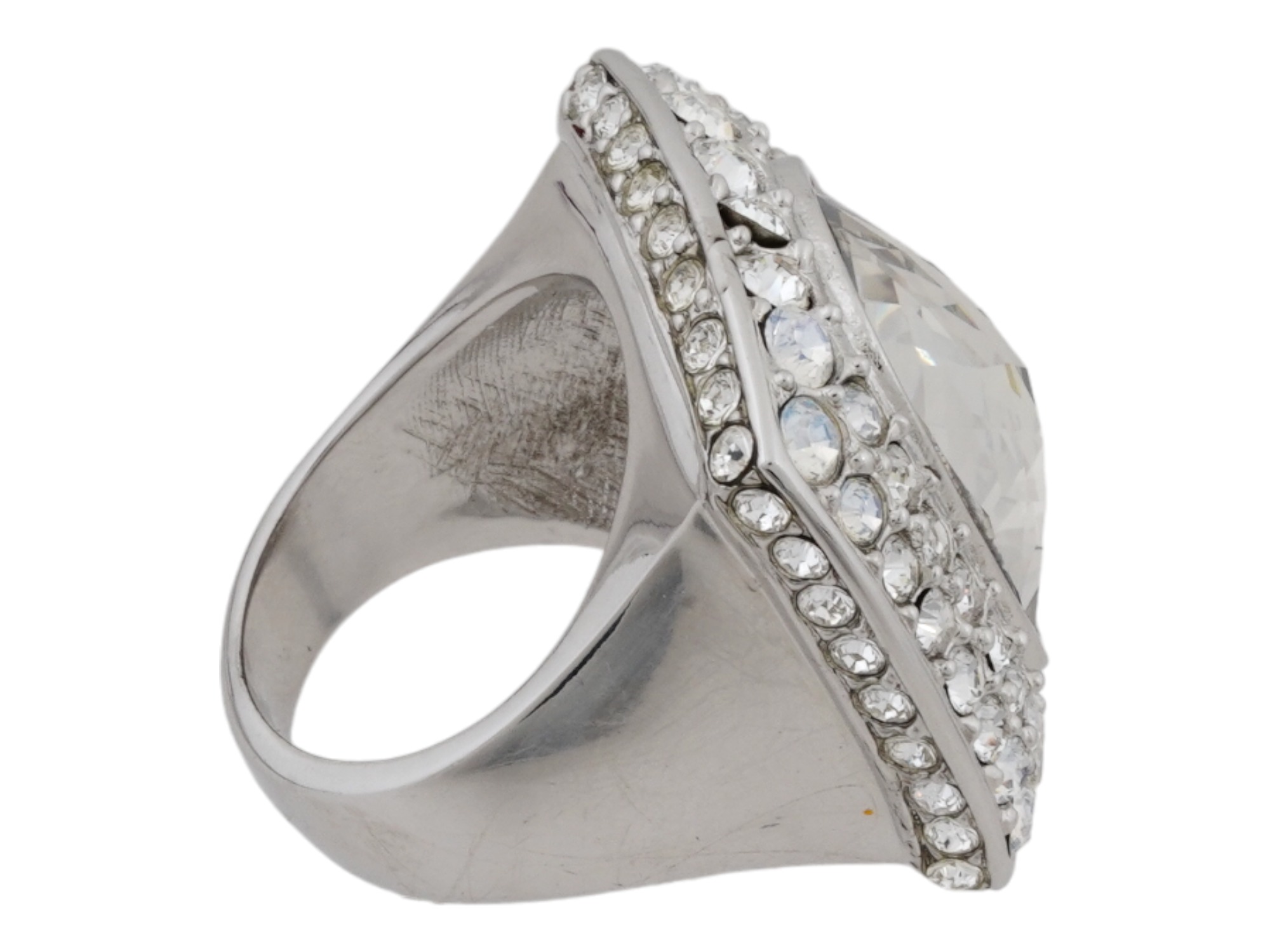 JUDITH LEIBER SWAROVSKI CRYSTAL COCKTAIL RING IOB PIC-3