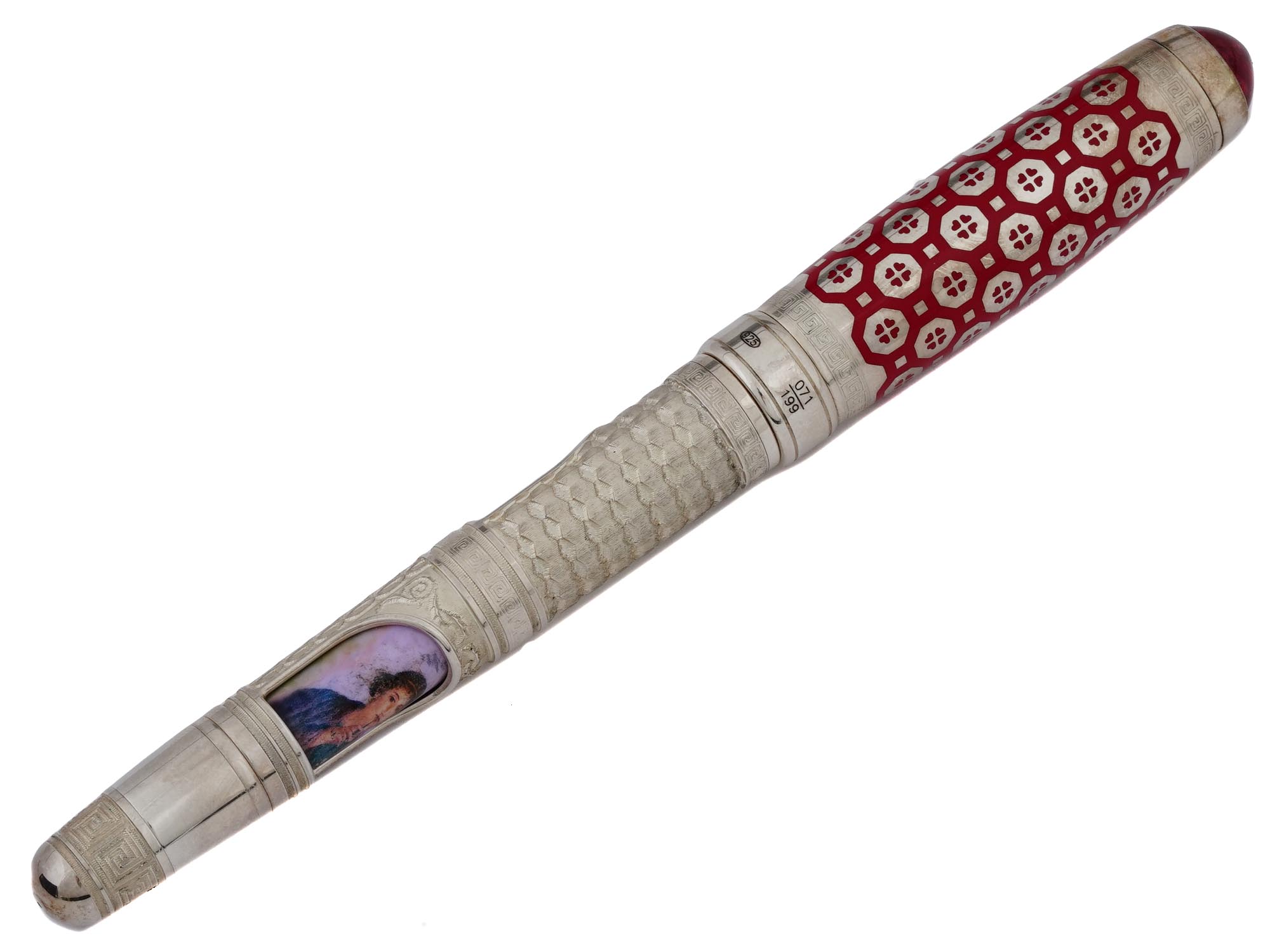 CHOPARD ROLLER STERLING SILVER POMPEII ROLLERBALL PEN PIC-2