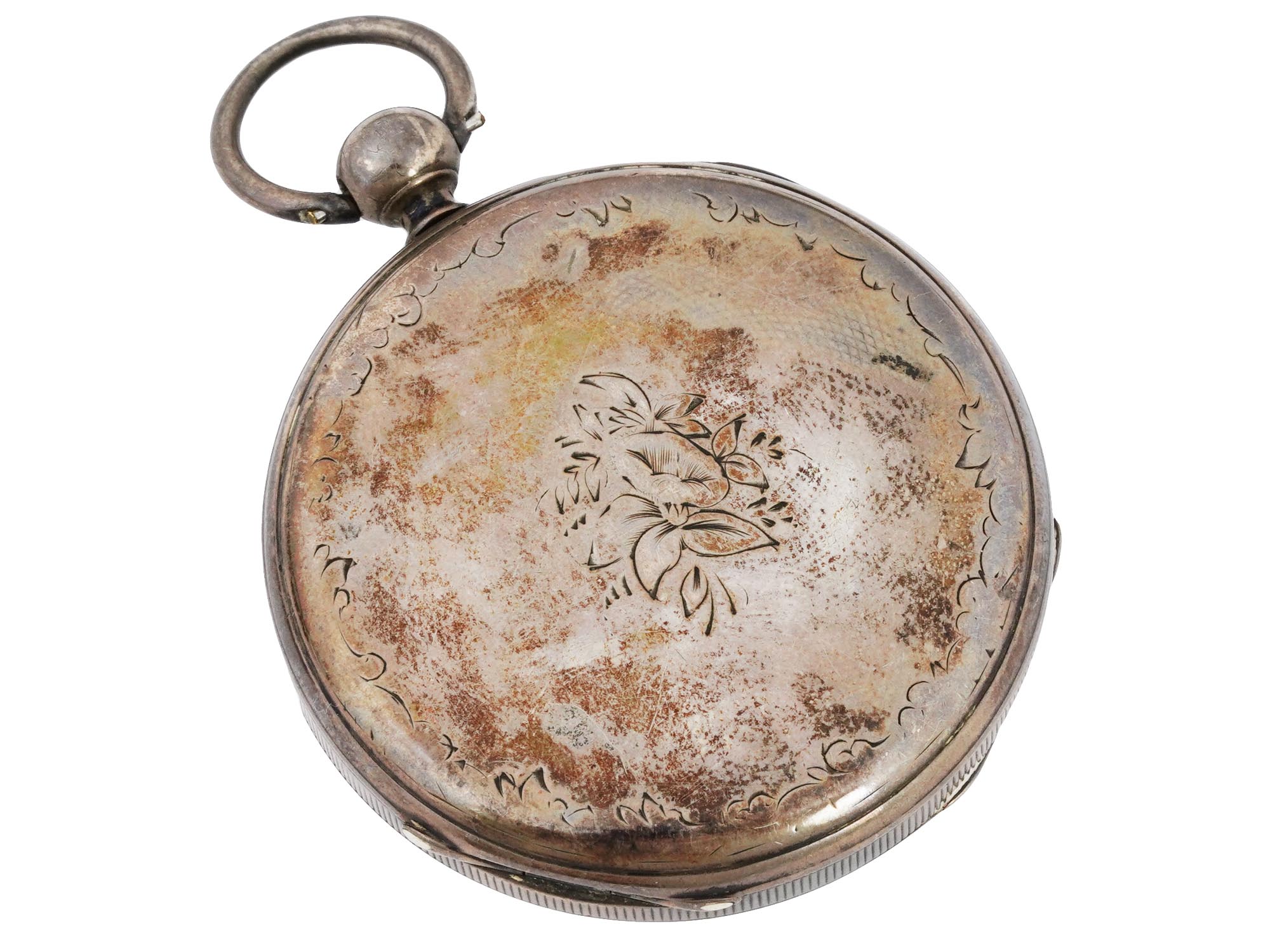 COLLECTION OF ANTIQUE POCKET WATCHES IN SILVER CASES PIC-4