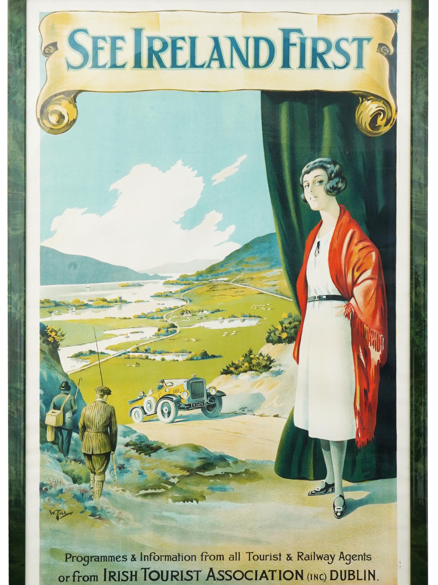 VINTAGE TRAVEL POSTER SEE IRELAND FIRST BY W. TILL PIC-1