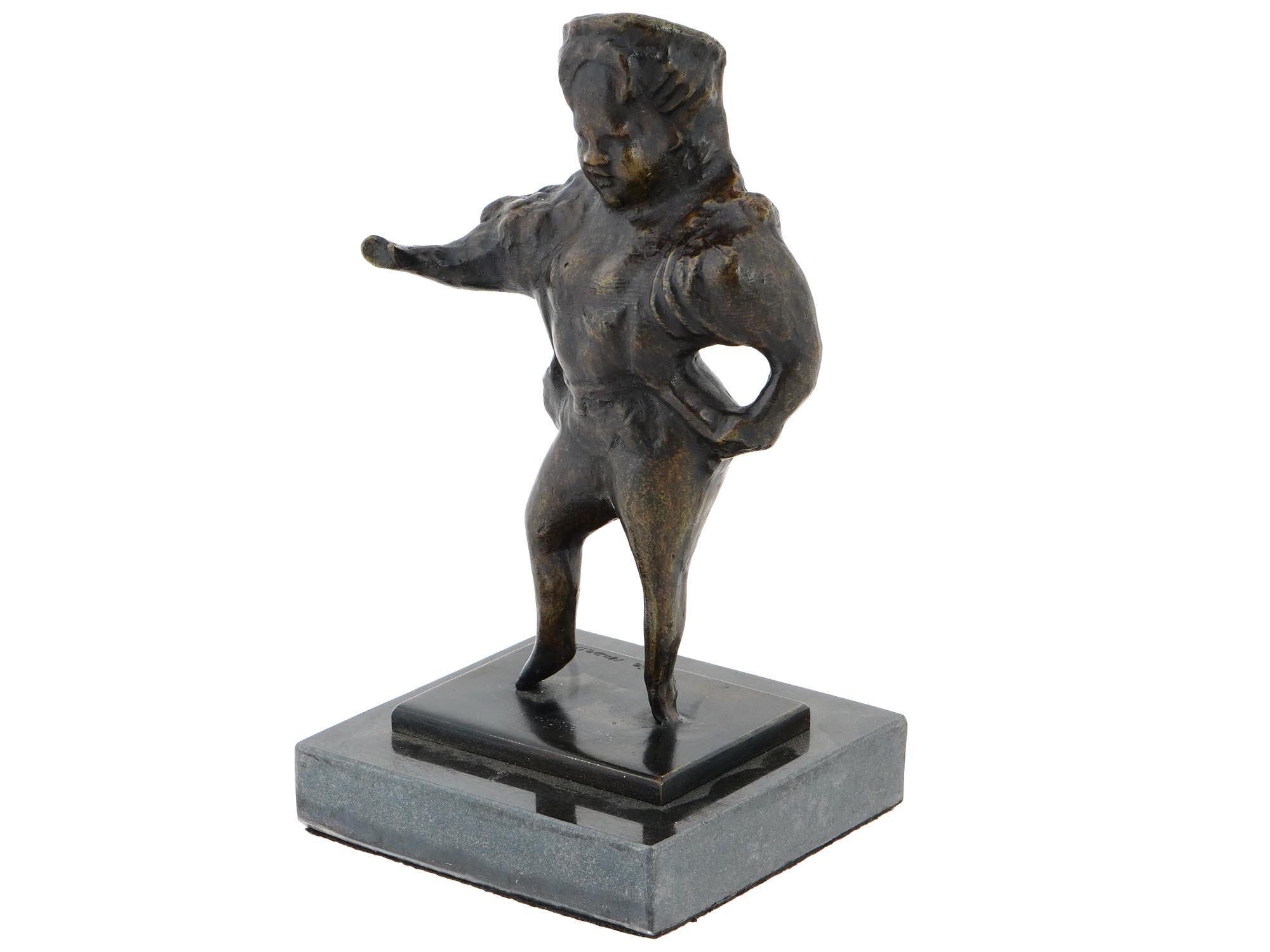 POLISH WOMAN BRONZE SCULPTURE BY ELIE NADELMAN PIC-2