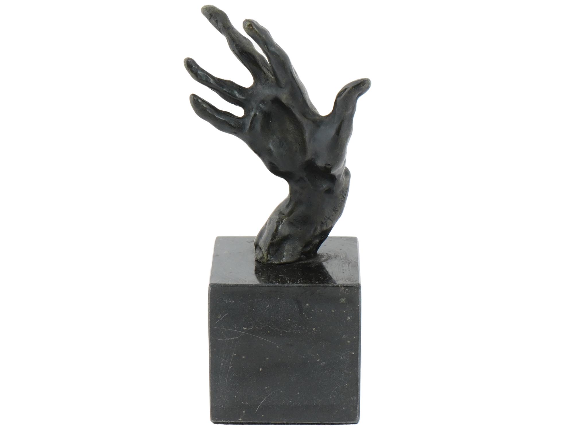 FRENCH HAND BRONZE SCULPTURE AFTER AUGUSTE RODIN PIC-1