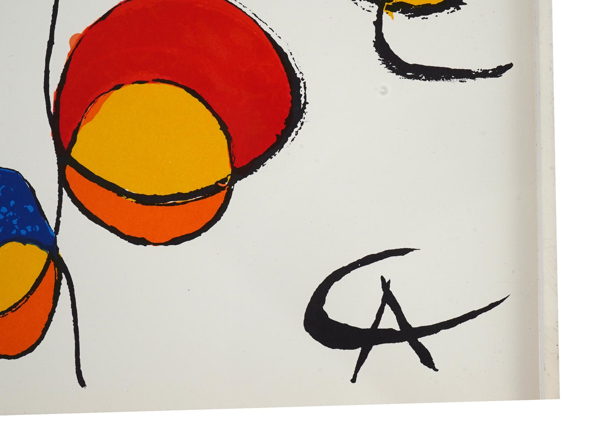 AMERICAN SPIRALS COLOR LITHOGRAPH BY ALEXANDER CALDER PIC-2