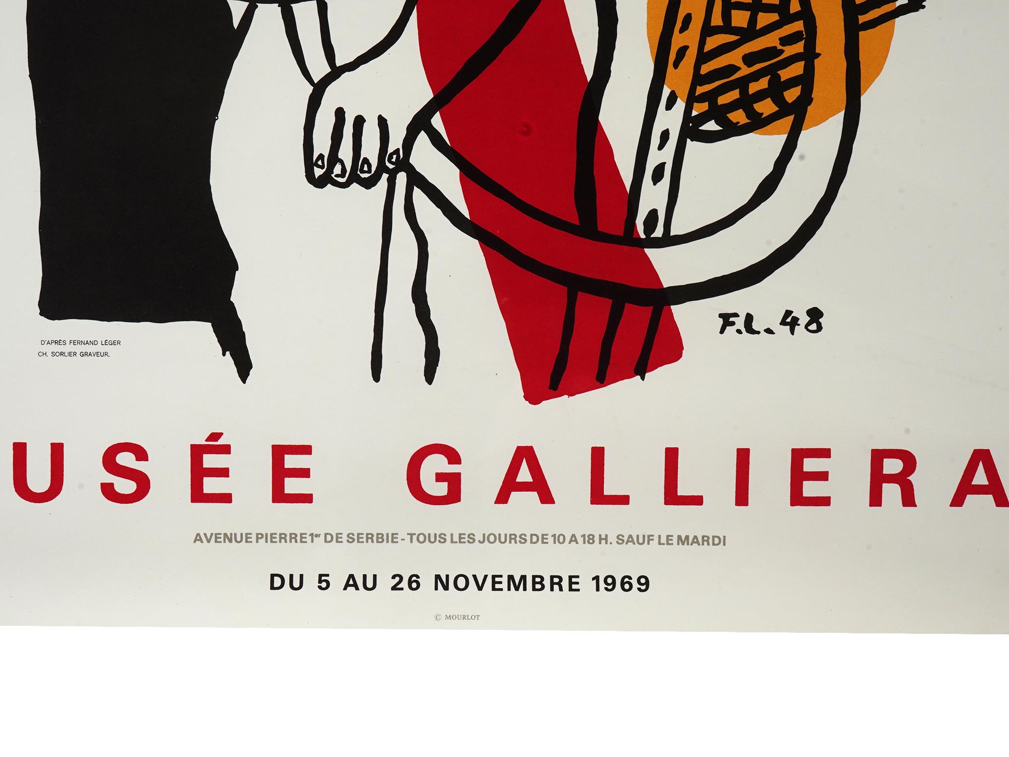 FRENCH LITHOGRAPH MUSEUM POSTER AFTER FERNAND LEGER PIC-2