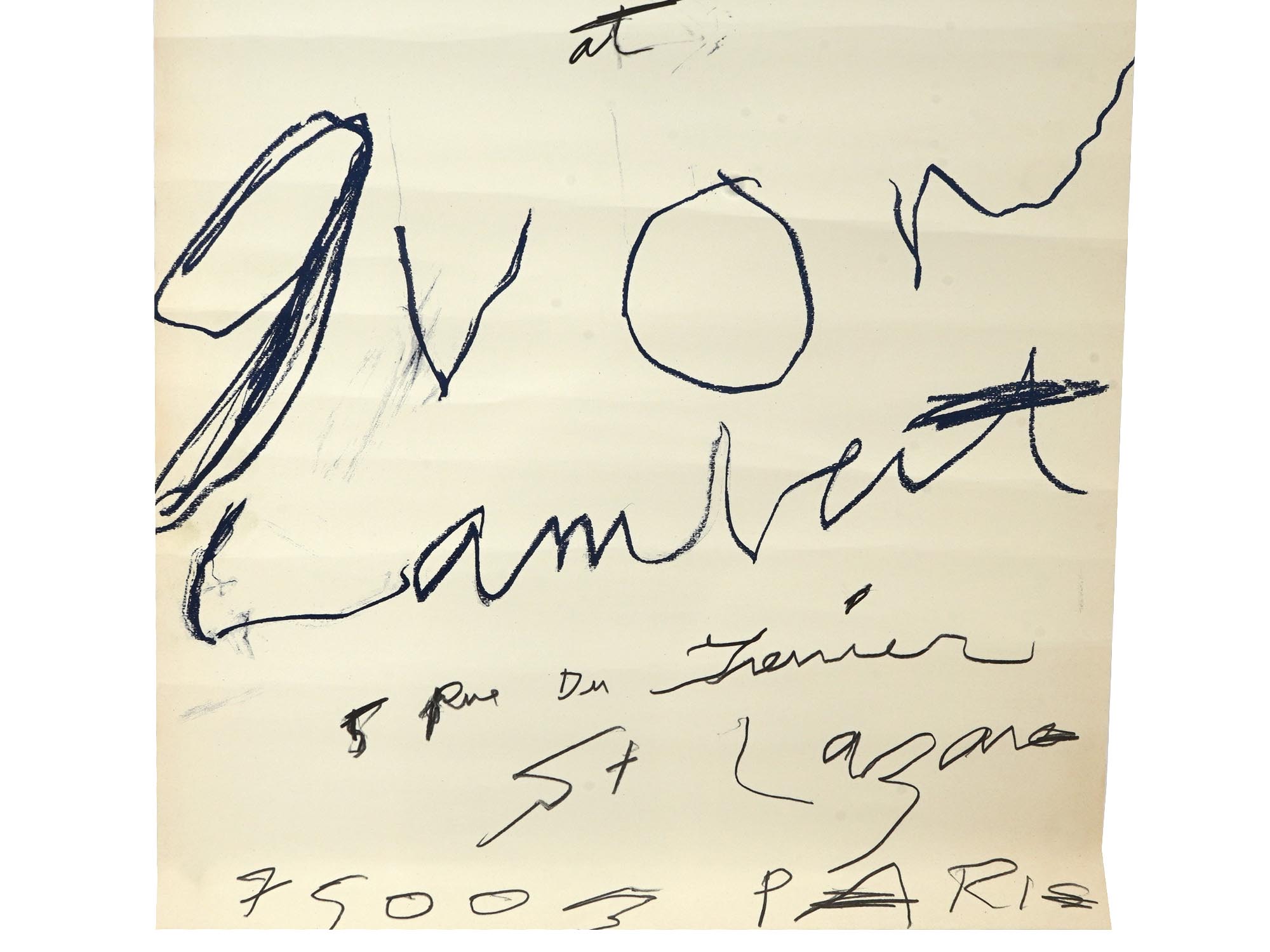 FIRST EDITION 1980 CY TWOMBLY EXHIBITION POSTER PIC-3