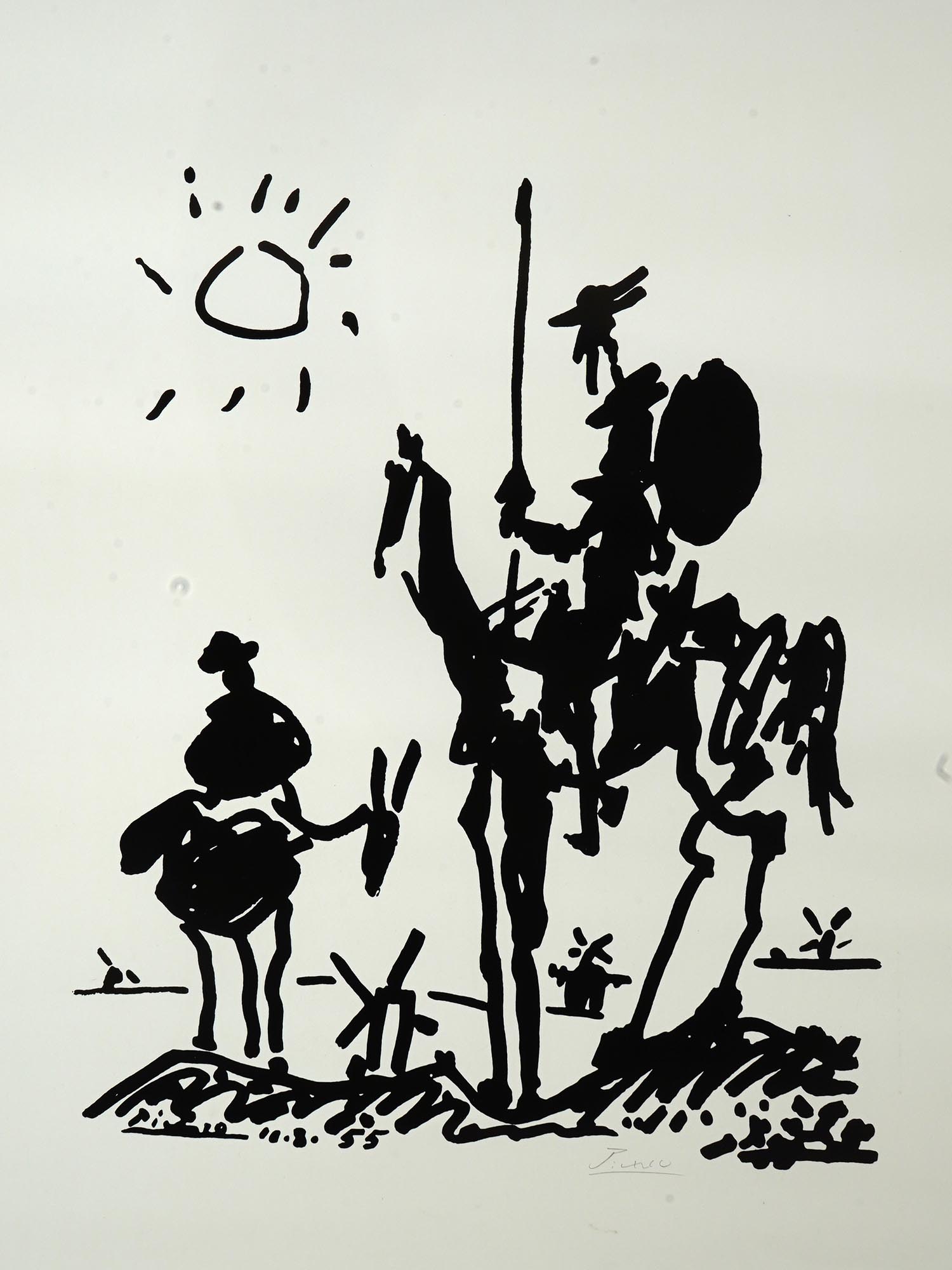 SPANISH DON QUIXOTE LITHOGRAPH AFTER PABLO PICASSO PIC-1