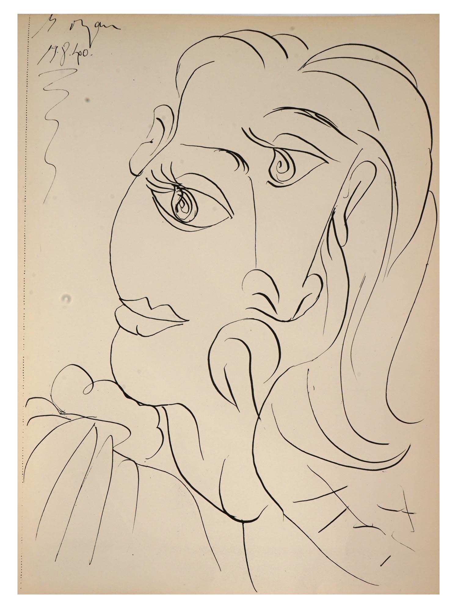 WOMAN PORTRAIT LITHOGRAPH AFTER PABLO PICASSO PIC-0