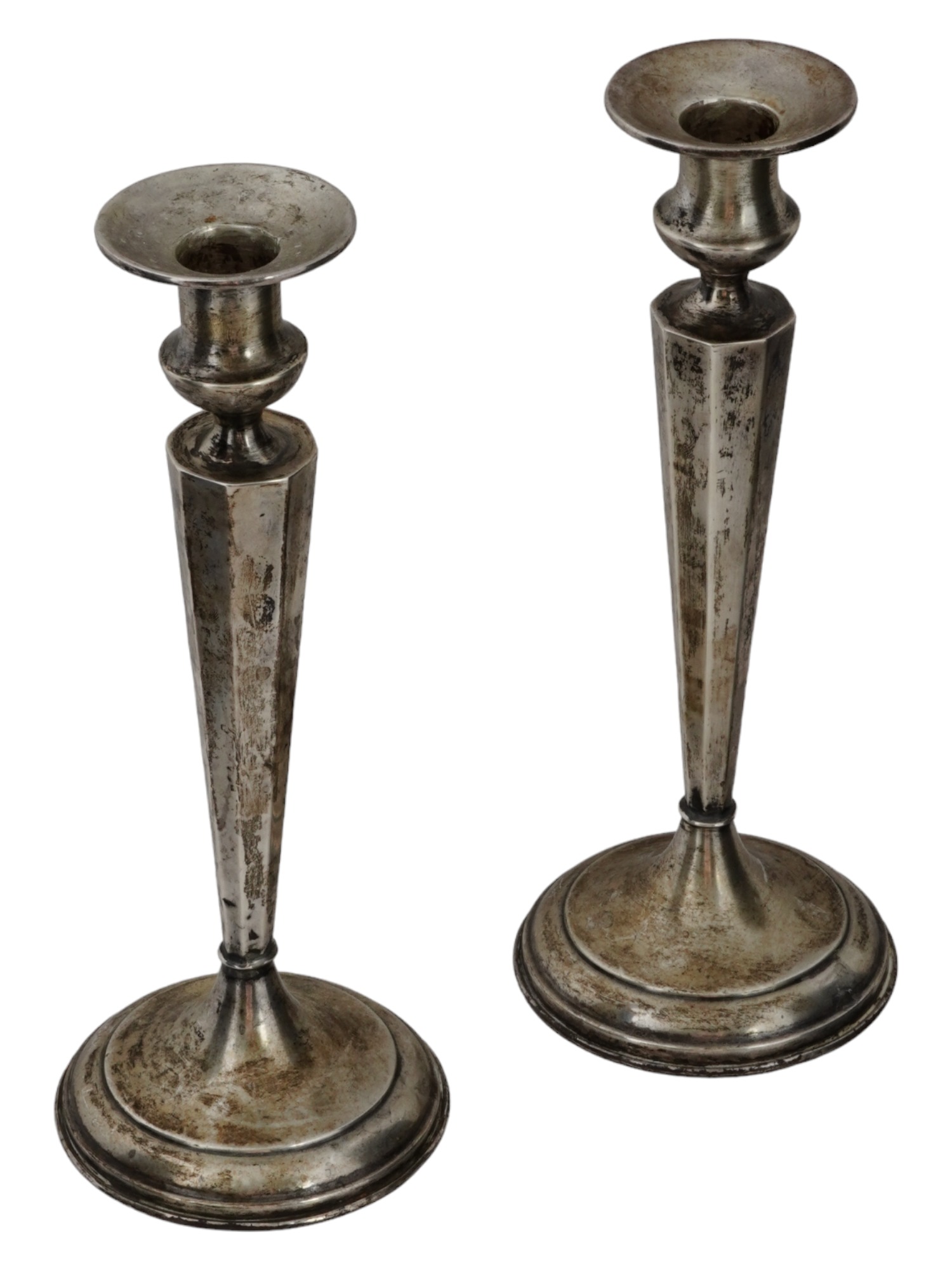 BRITISH COMMONWEALTH STERLING SILVER CANDLESTICKS PIC-0