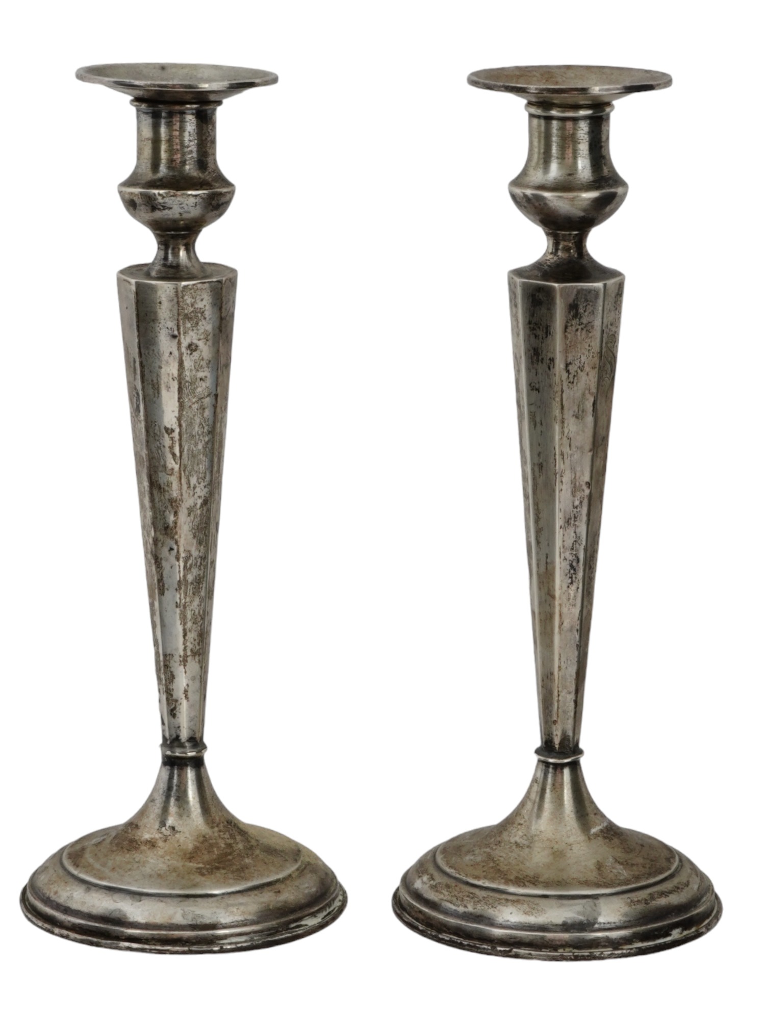 BRITISH COMMONWEALTH STERLING SILVER CANDLESTICKS PIC-2