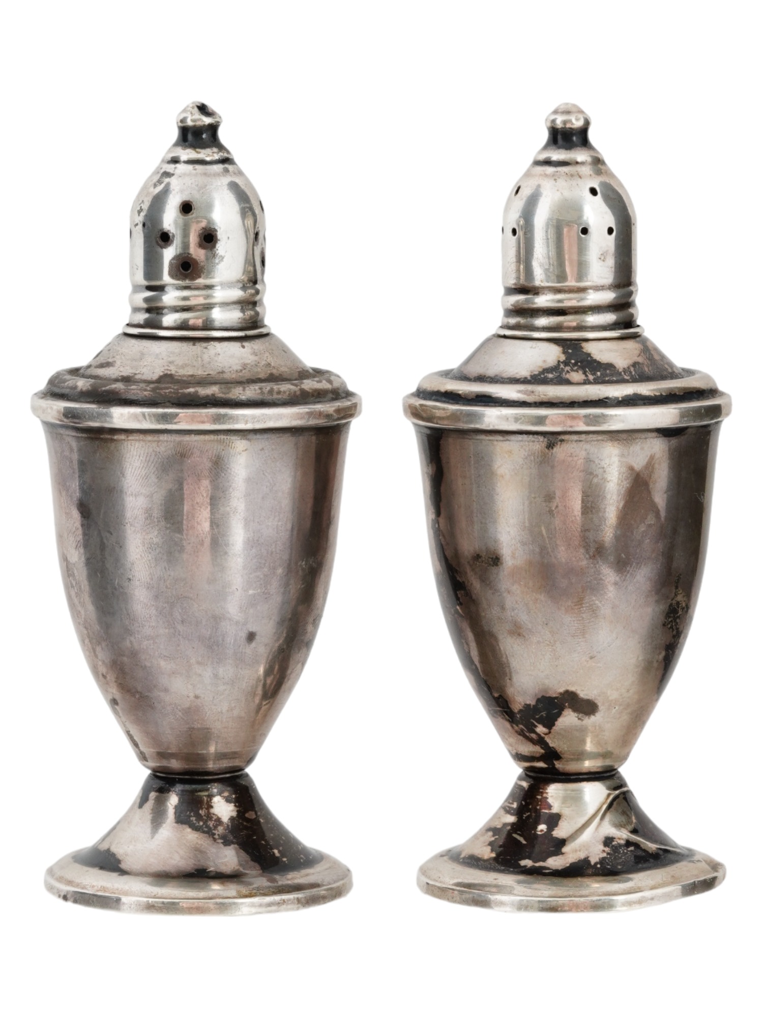 DUCHIN WEIGHTED STERLING SALT AND PEPPER SHAKERS PIC-1