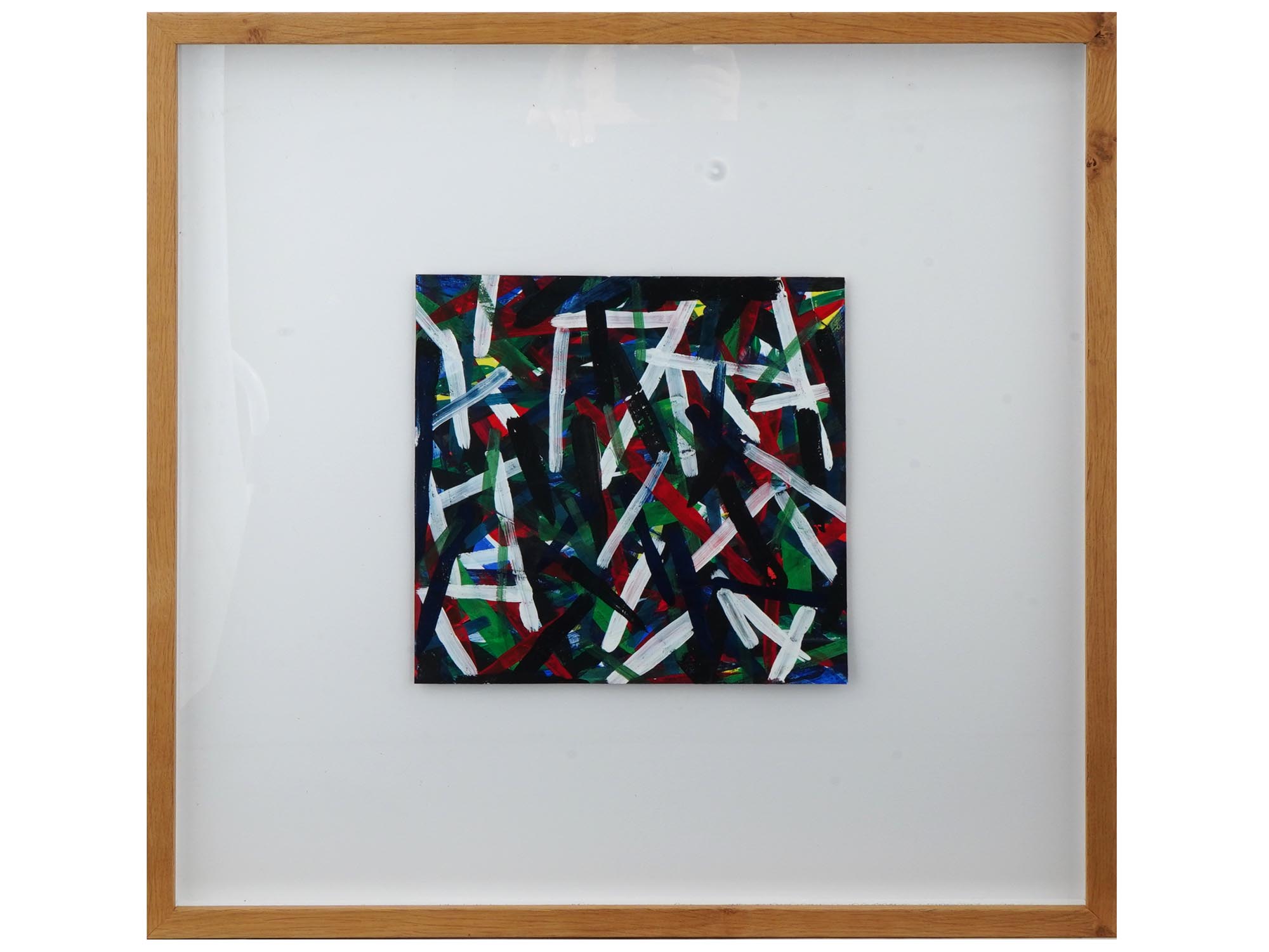 AMERICAN ABSTRACT PAINTING BY SOLOMON SOL LEWITT FRAMED PIC-0