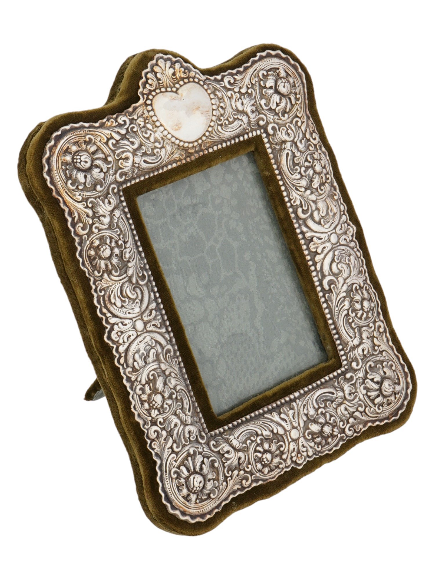 ANTIQUE VICTORIAN MANNER STERLING SILVER PICTURE FRAME PIC-1