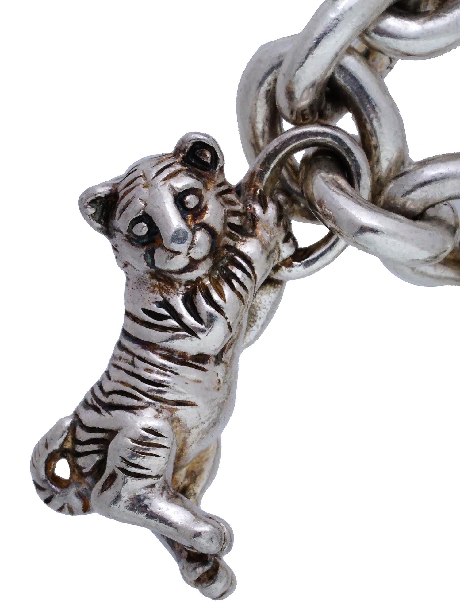 BARRY KIESELSTEIN CORD STERLING SILVER TIGER JEWELRY SET PIC-4