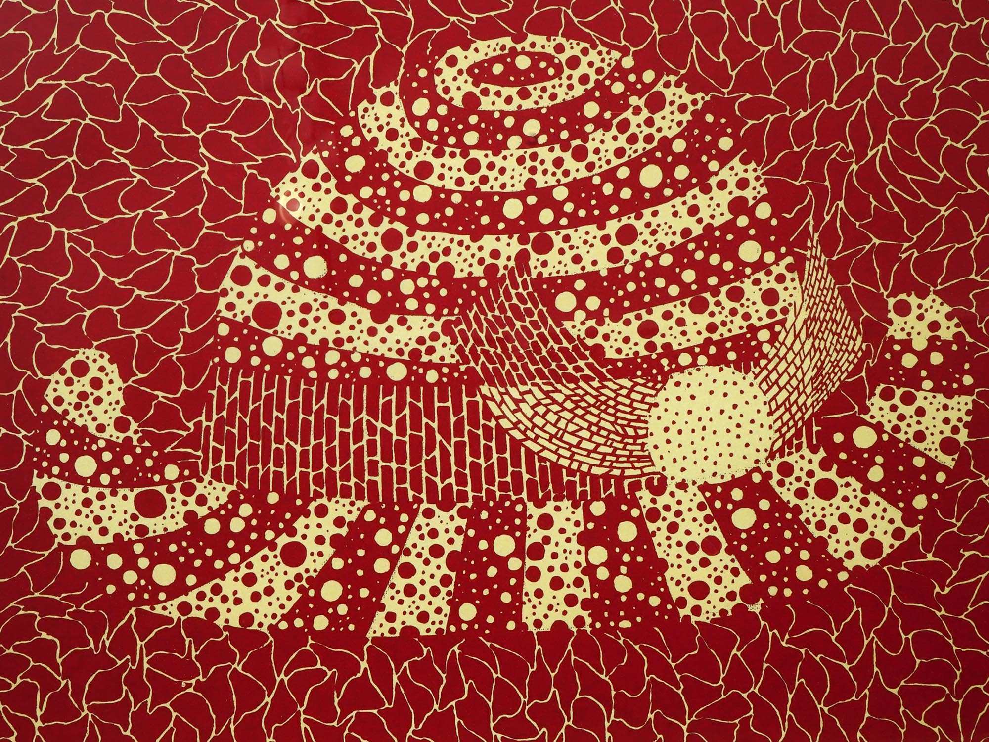 LIMITED EDITION JAPANESE SCREENPRINT HAT BY YAYOI KUSAMA PIC-1