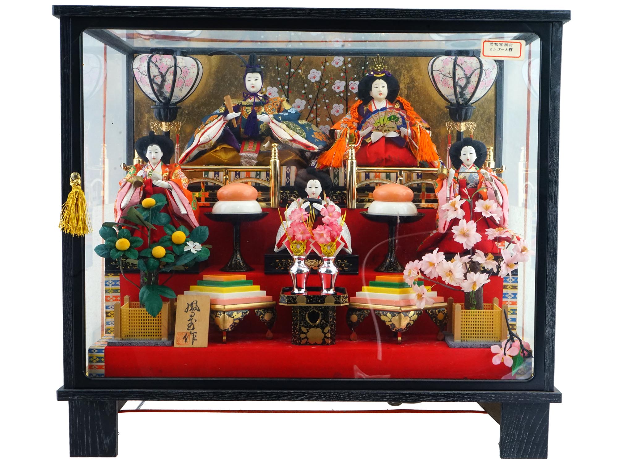 JAPANESE HINAMATSURI DOLL IMPERIAL CORONATION DIORAMA PIC-1