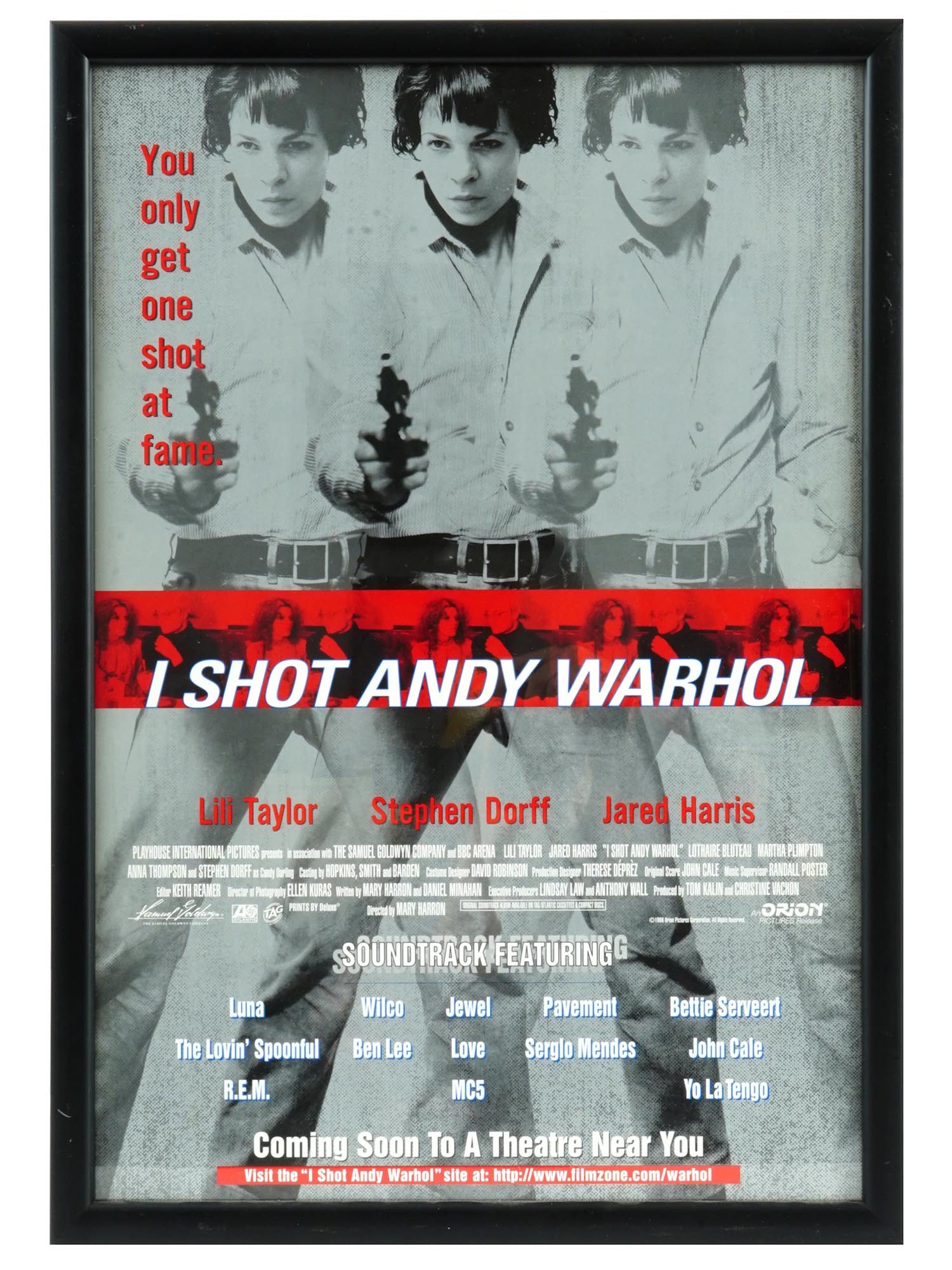 1996 ORIGINAL MOVIE POSTER I SHOT ANDY WARHOL PIC-0