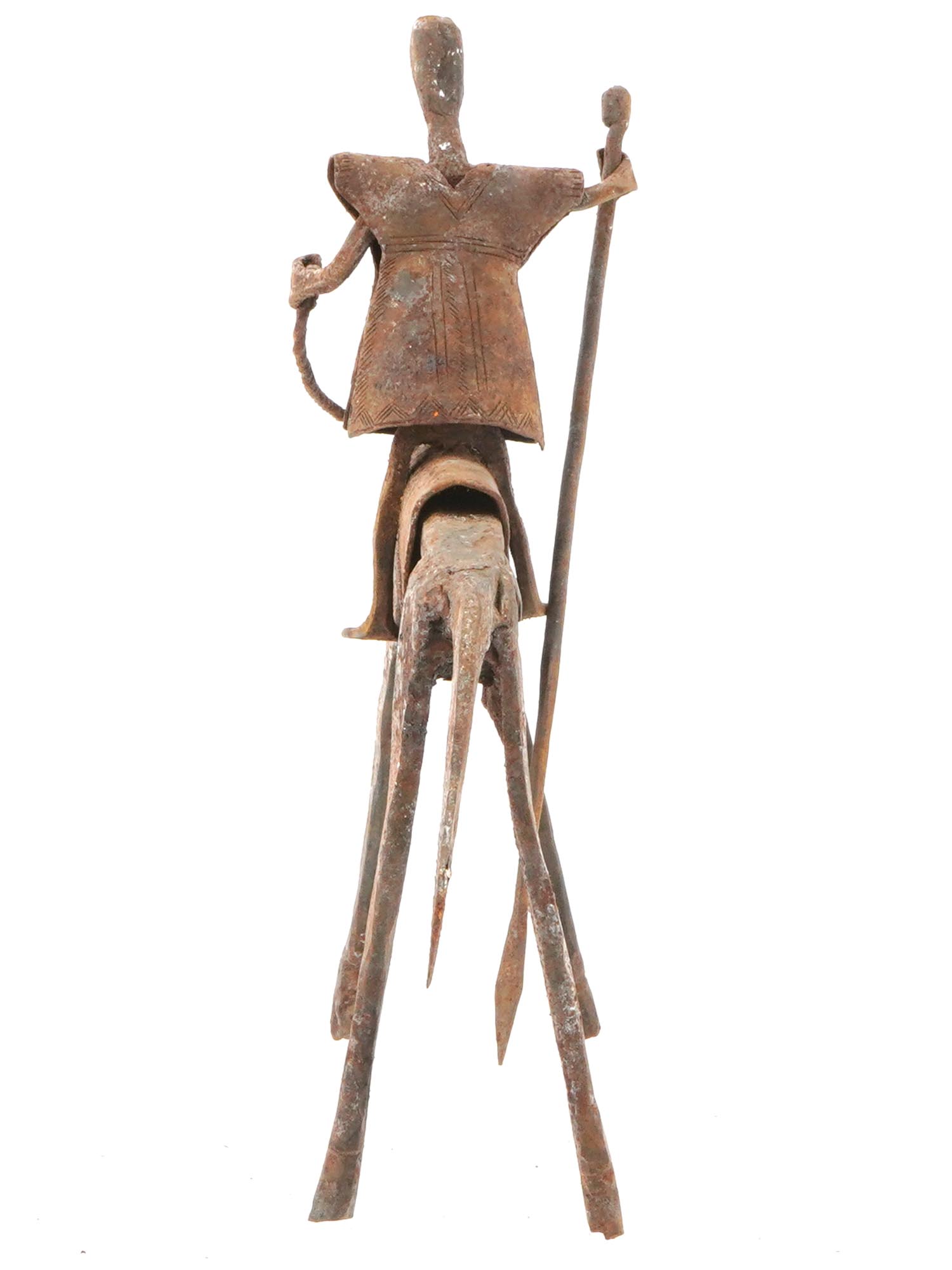 HORSE RIDER FIGURINE KRIBI CAMEROON CENTRAL AFRICA PIC-5