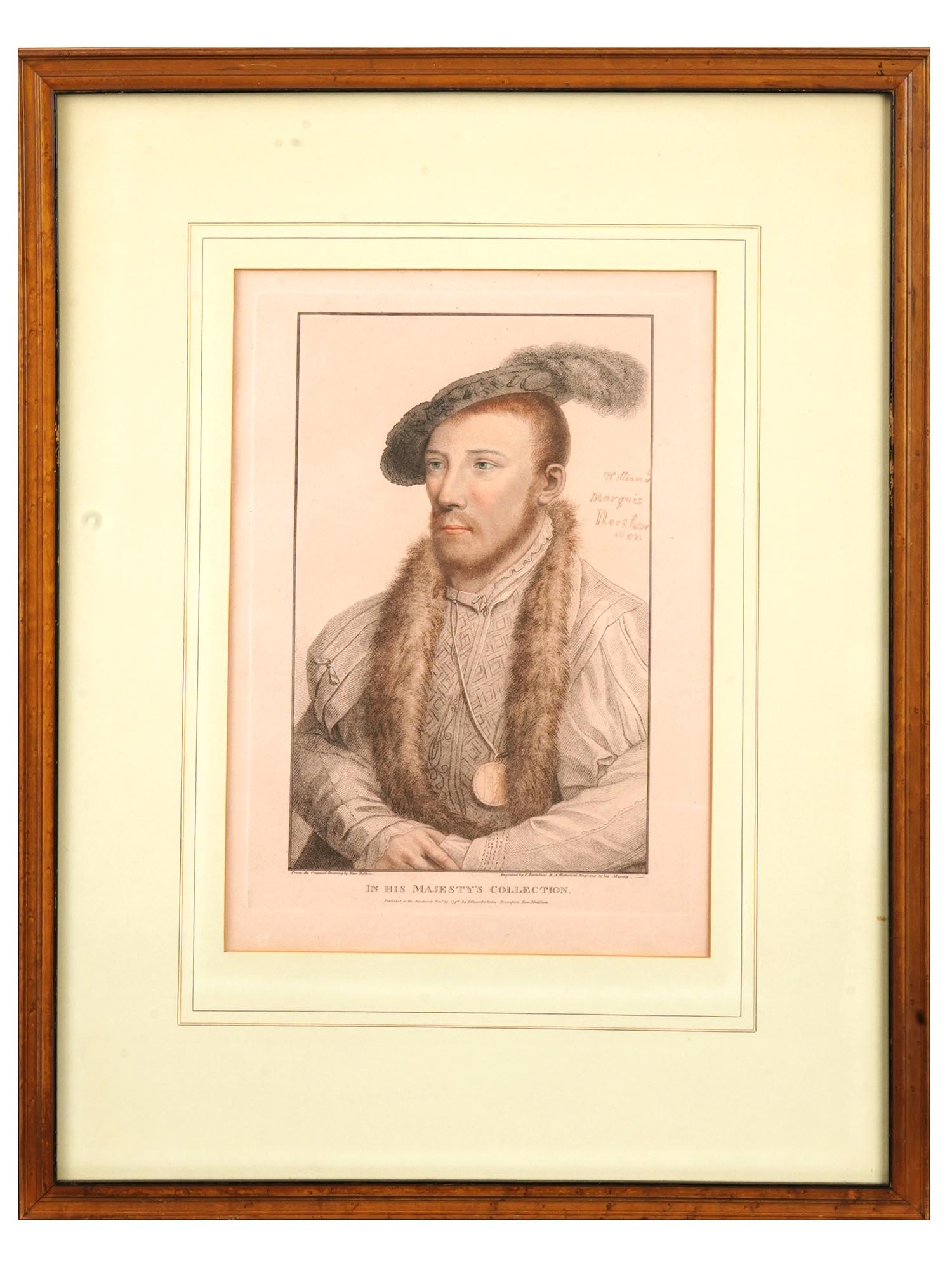 ANTIQUE WILLIAM PARR ENGRAVING AFTER HANS HOLBEIN
