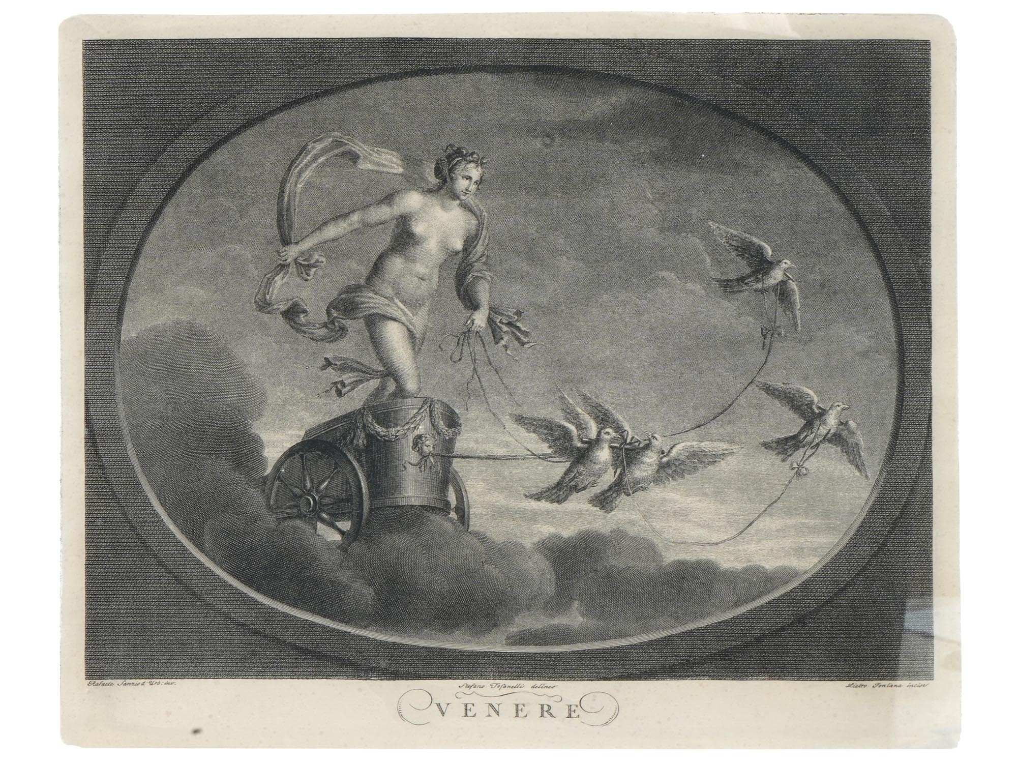 ITALIAN ENGRAVINGS BY STEFANO TOFANELLI MARS A VENUS PIC-2