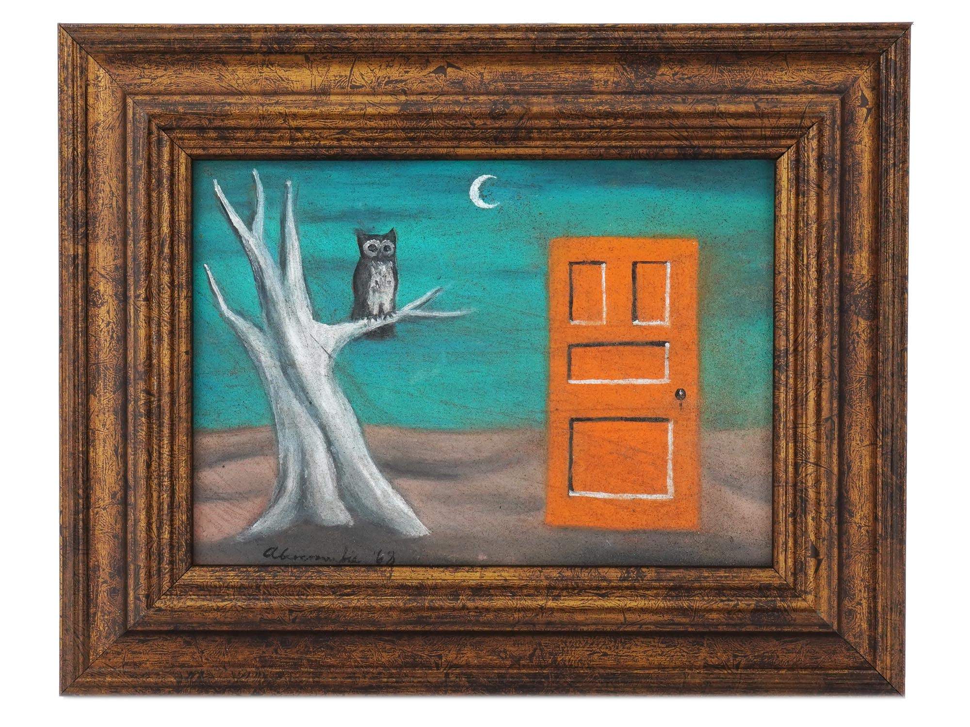 SURREAL AMERICAN OIL PAINTING BY GERTRUDE ABERCROMBIE PIC-0